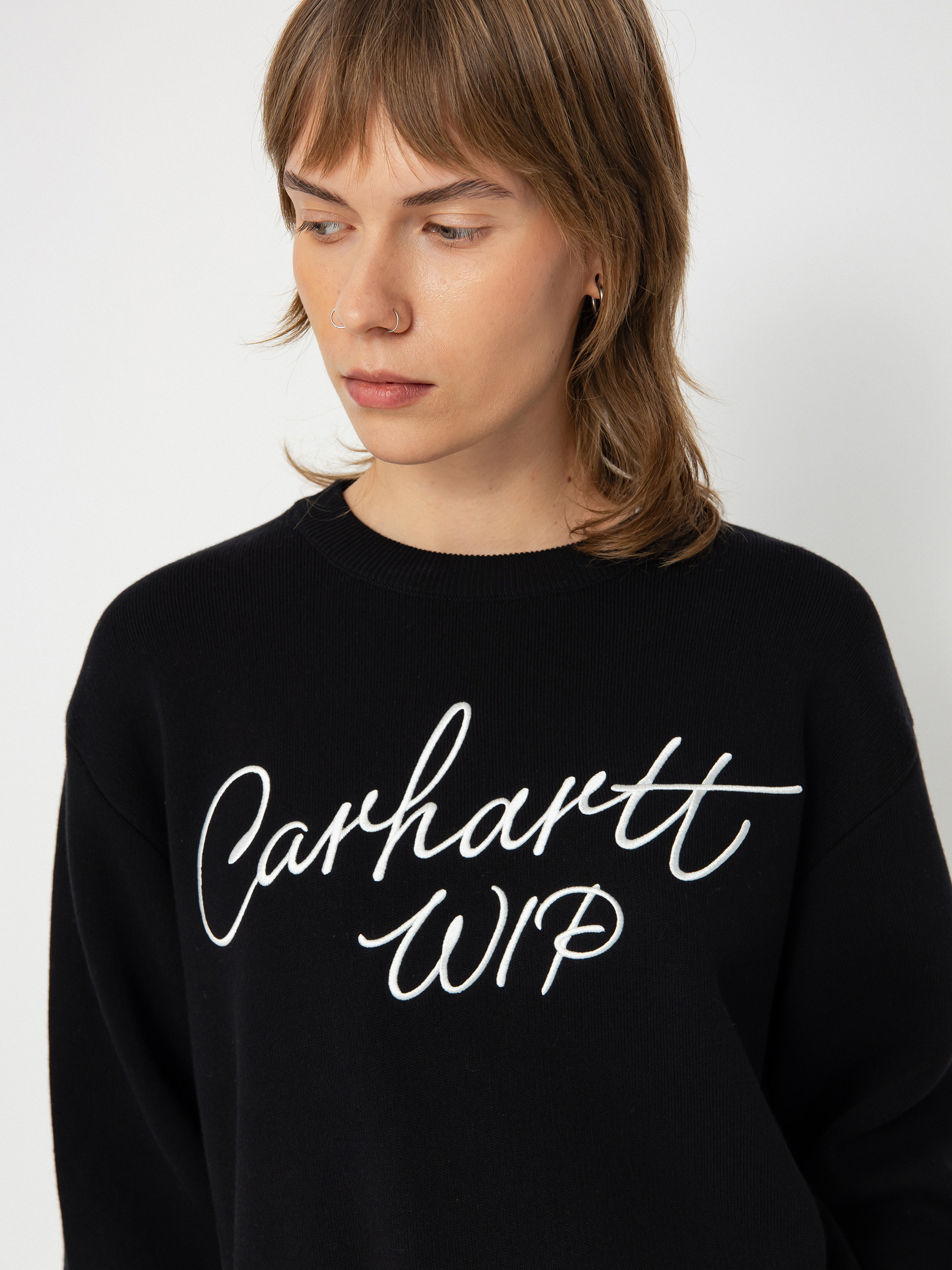 Sveter Carhartt WIP Signature Wmn (black/wax)