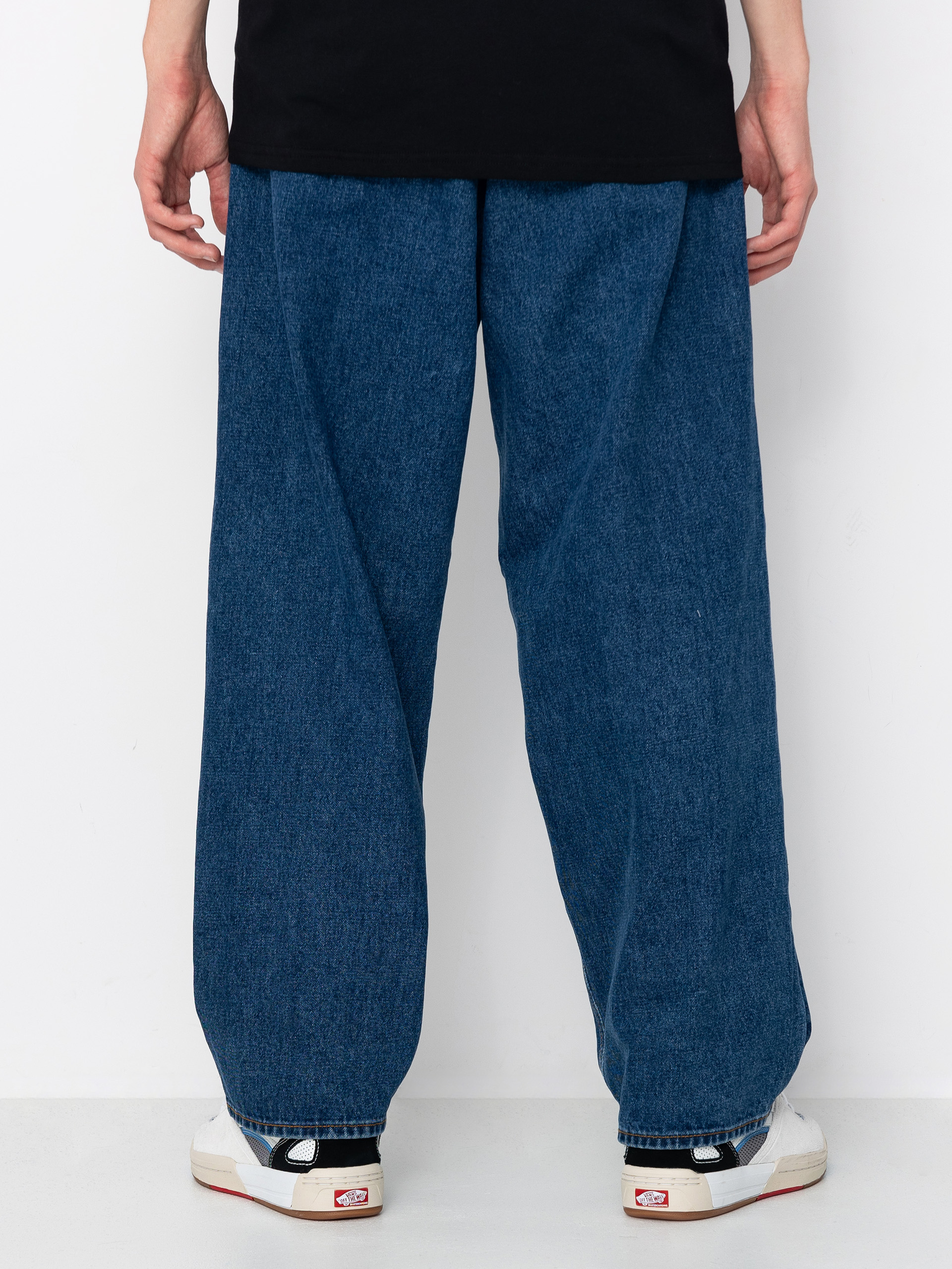 Nohavice OBEY Bigwig Baggy Denim (stone wash indigo)