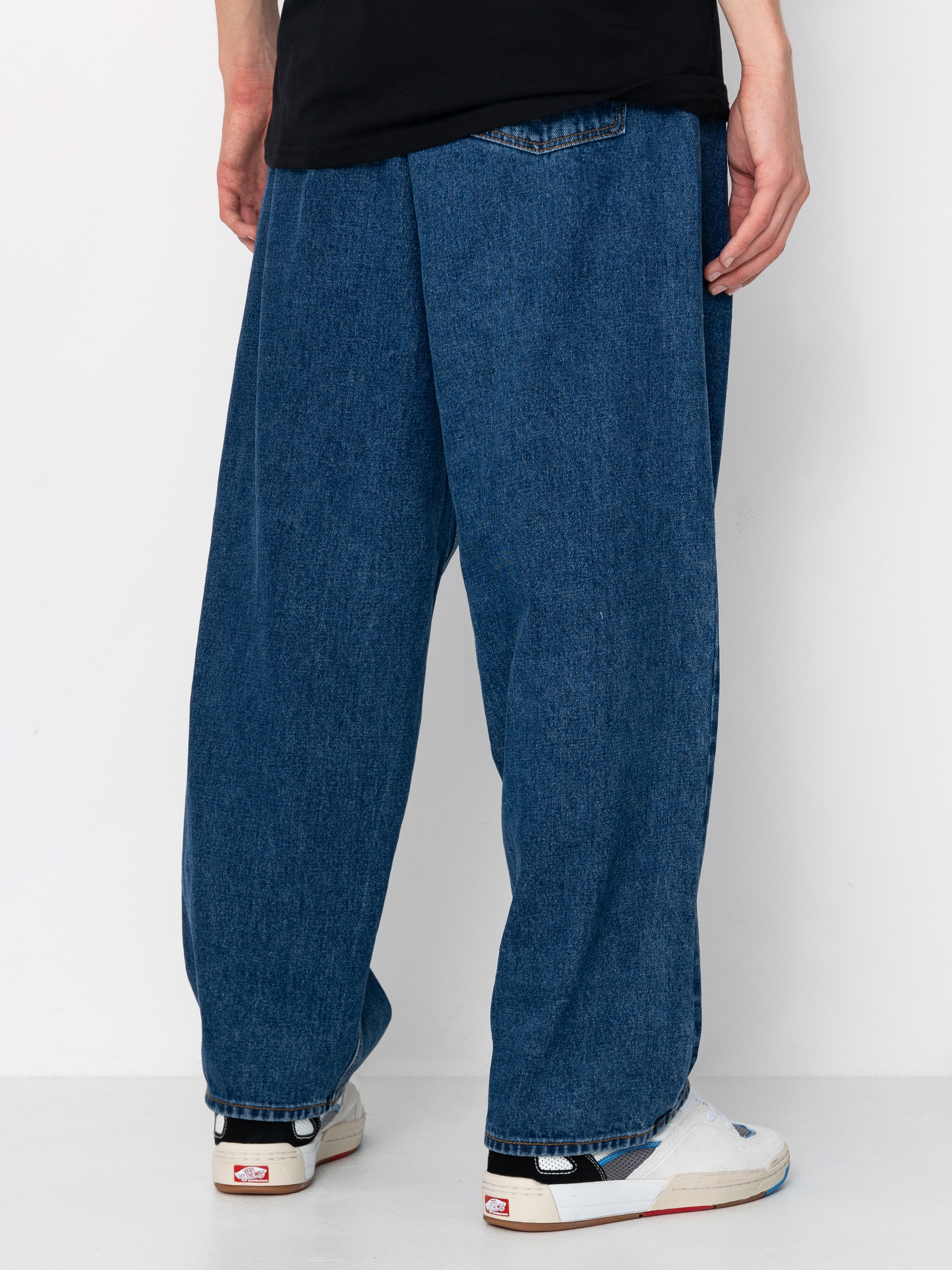 Nohavice OBEY Bigwig Baggy Denim (stone wash indigo)