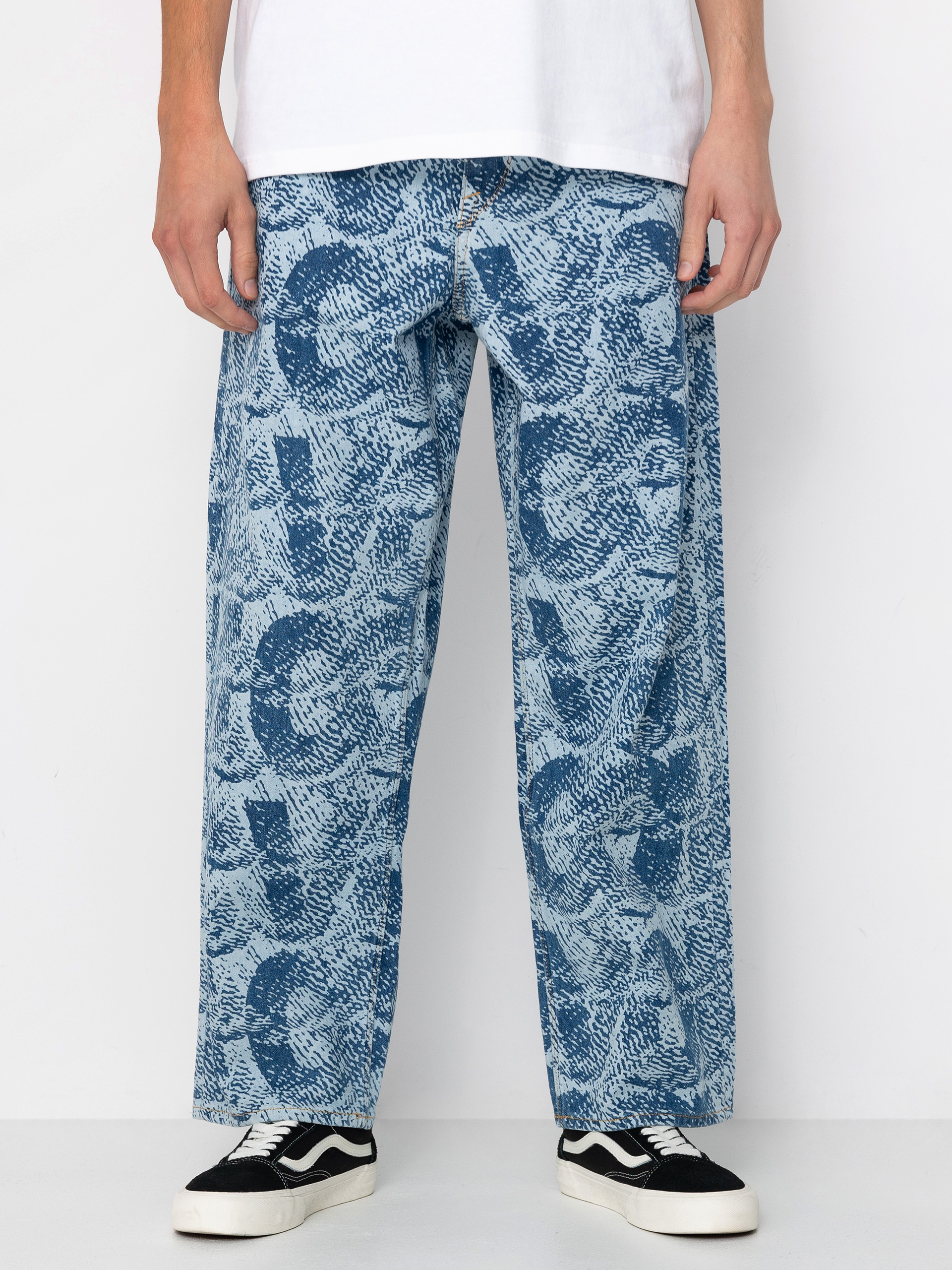 Nohavice Volcom Fergadelic Denim (road sky)