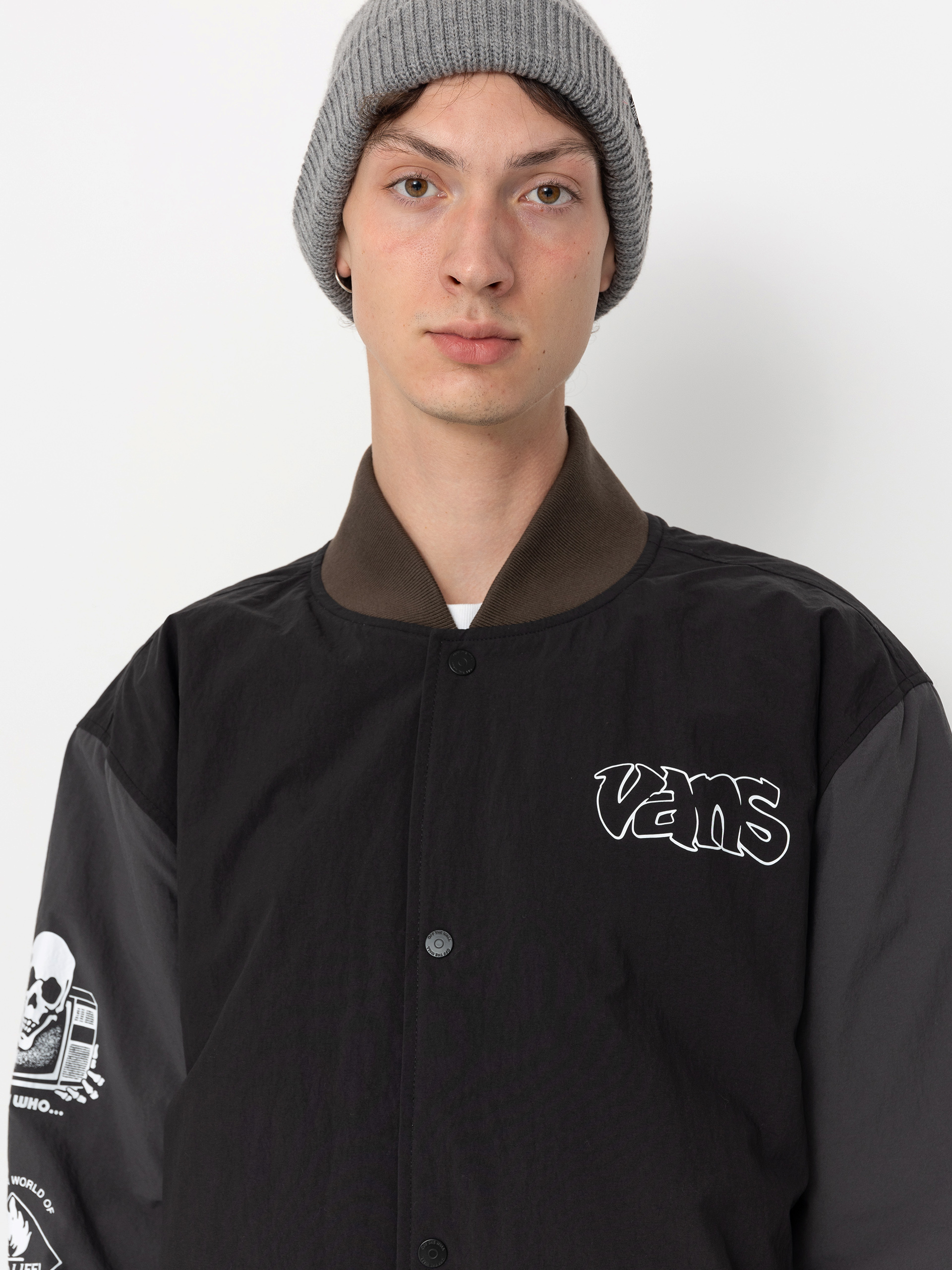 Bunda Vans Crazy Eddy Baseball (black/asphalt)