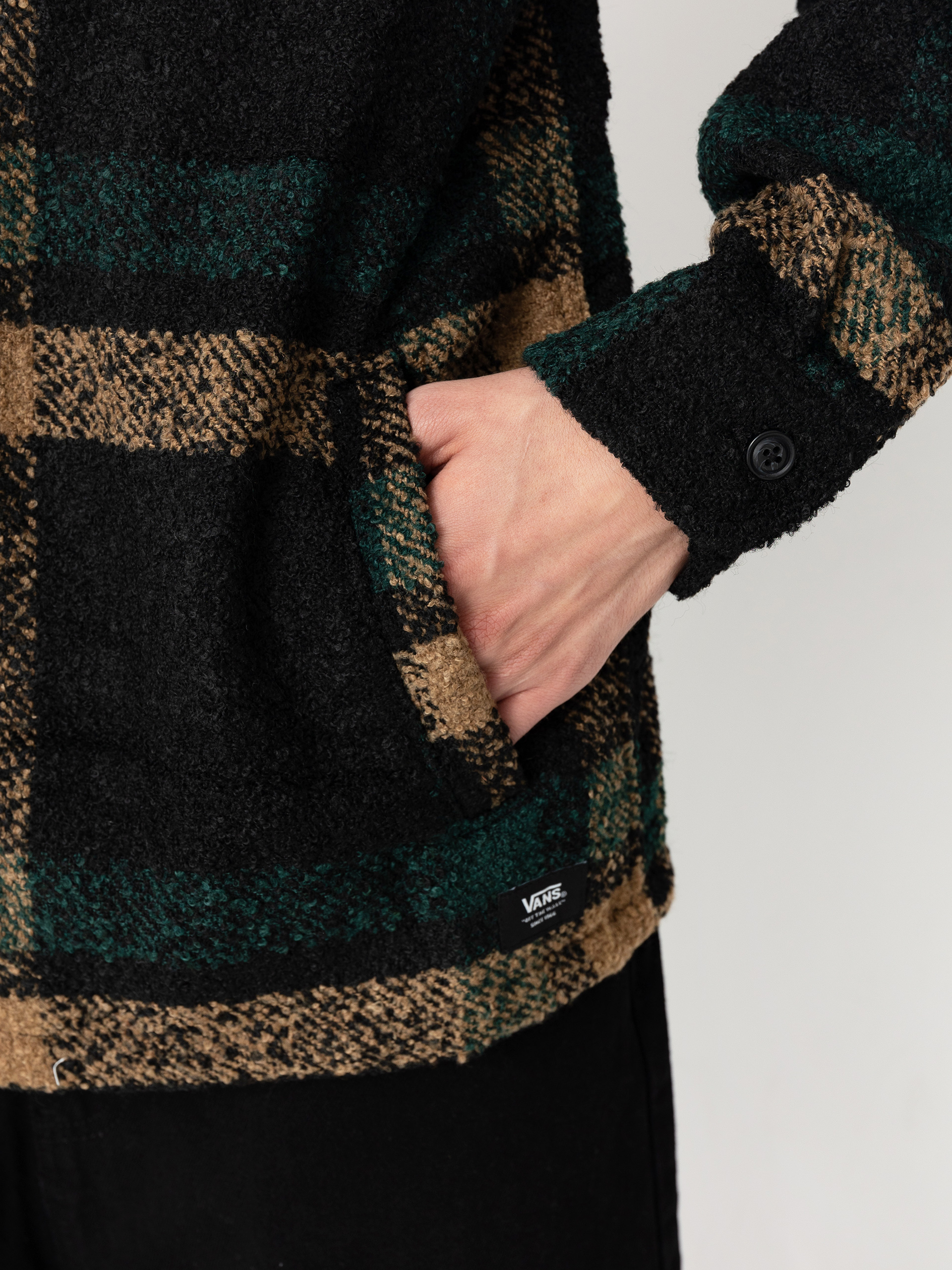 Košeľa Vans Raywood Shacket (black)