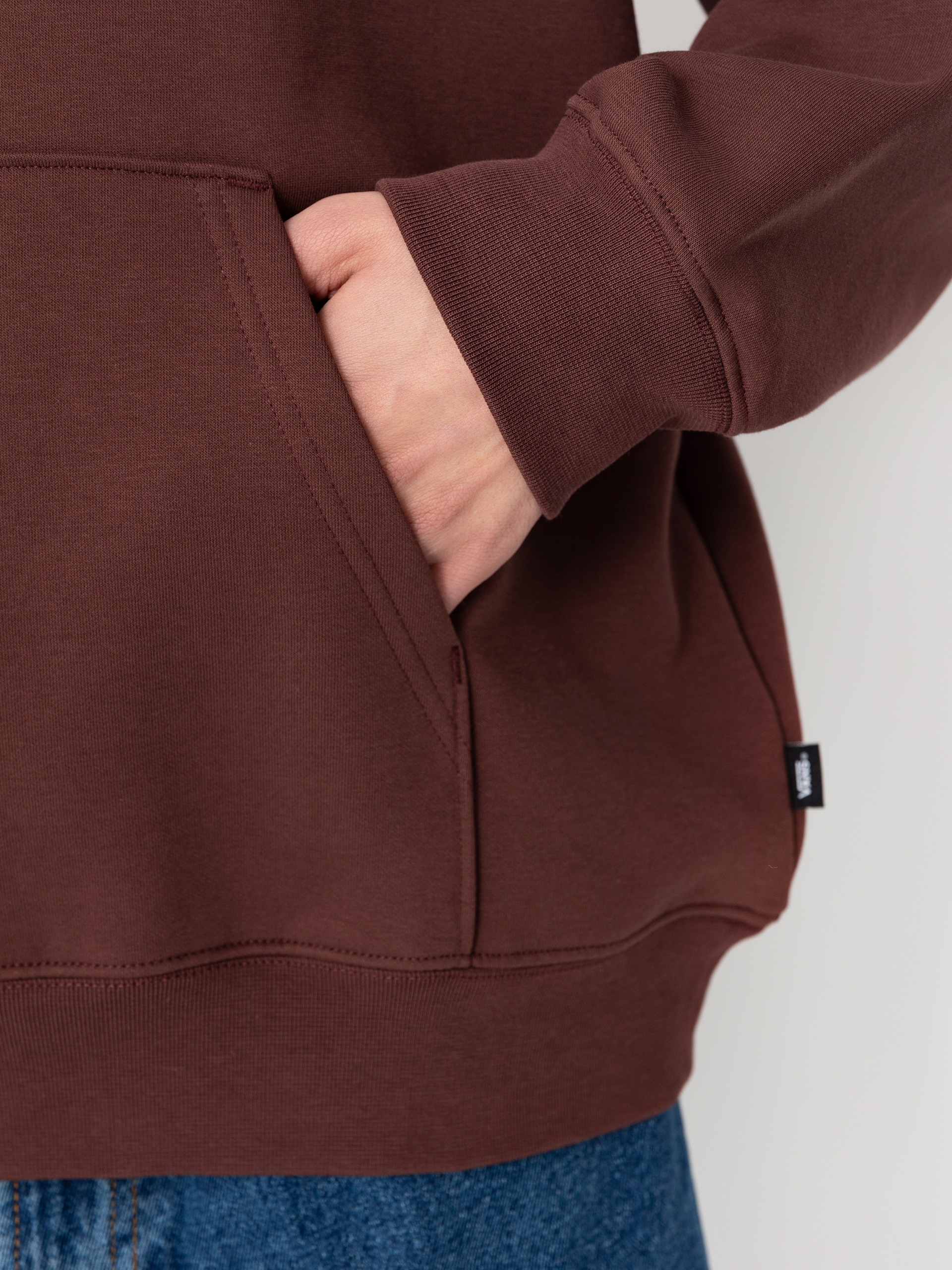 Mikina s kapucňou Vans Extra Strength Loose HD (bitter chocolate)