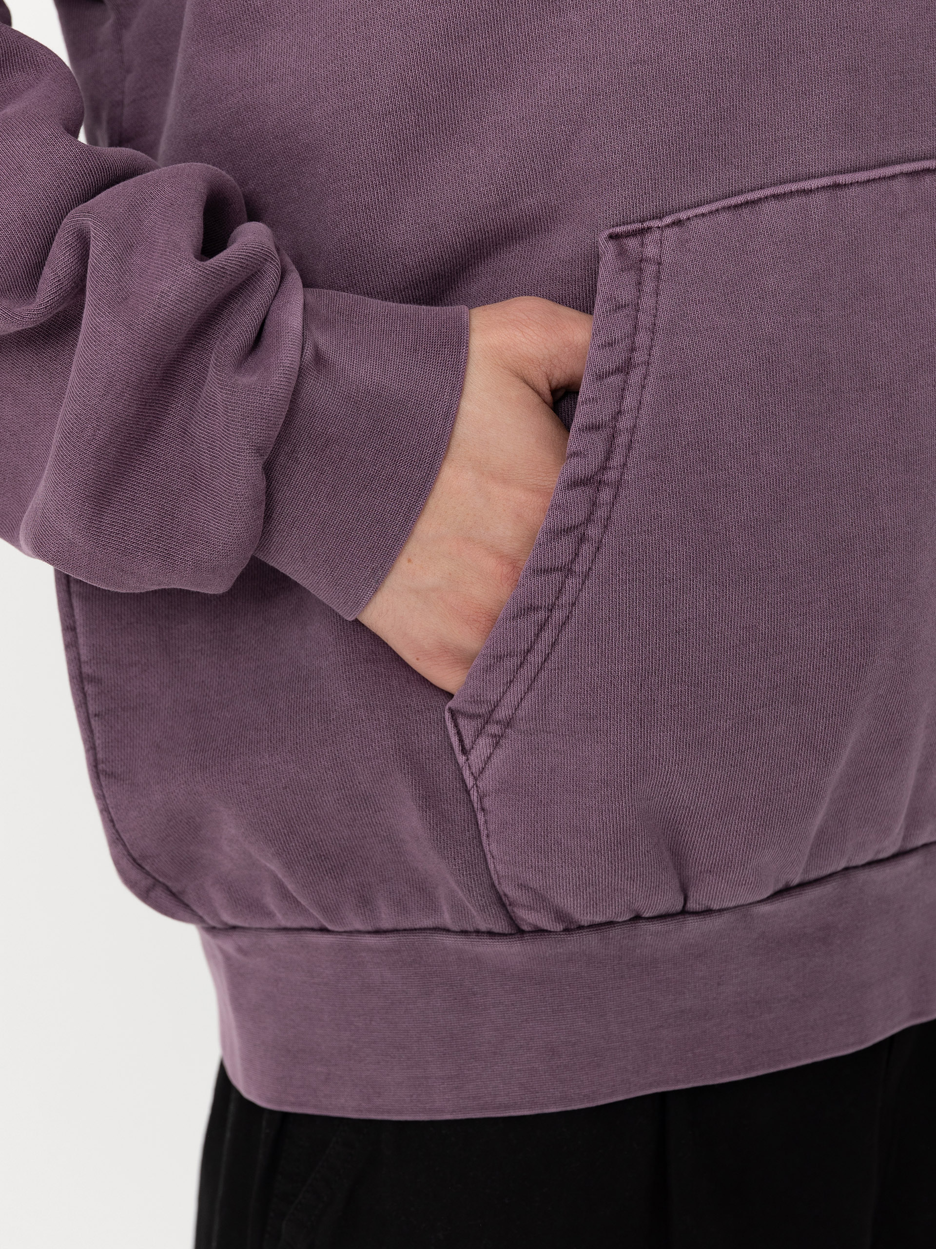 Mikina s kapucňou OBEY Lowercase Pigment HD (pigment plum perfect)