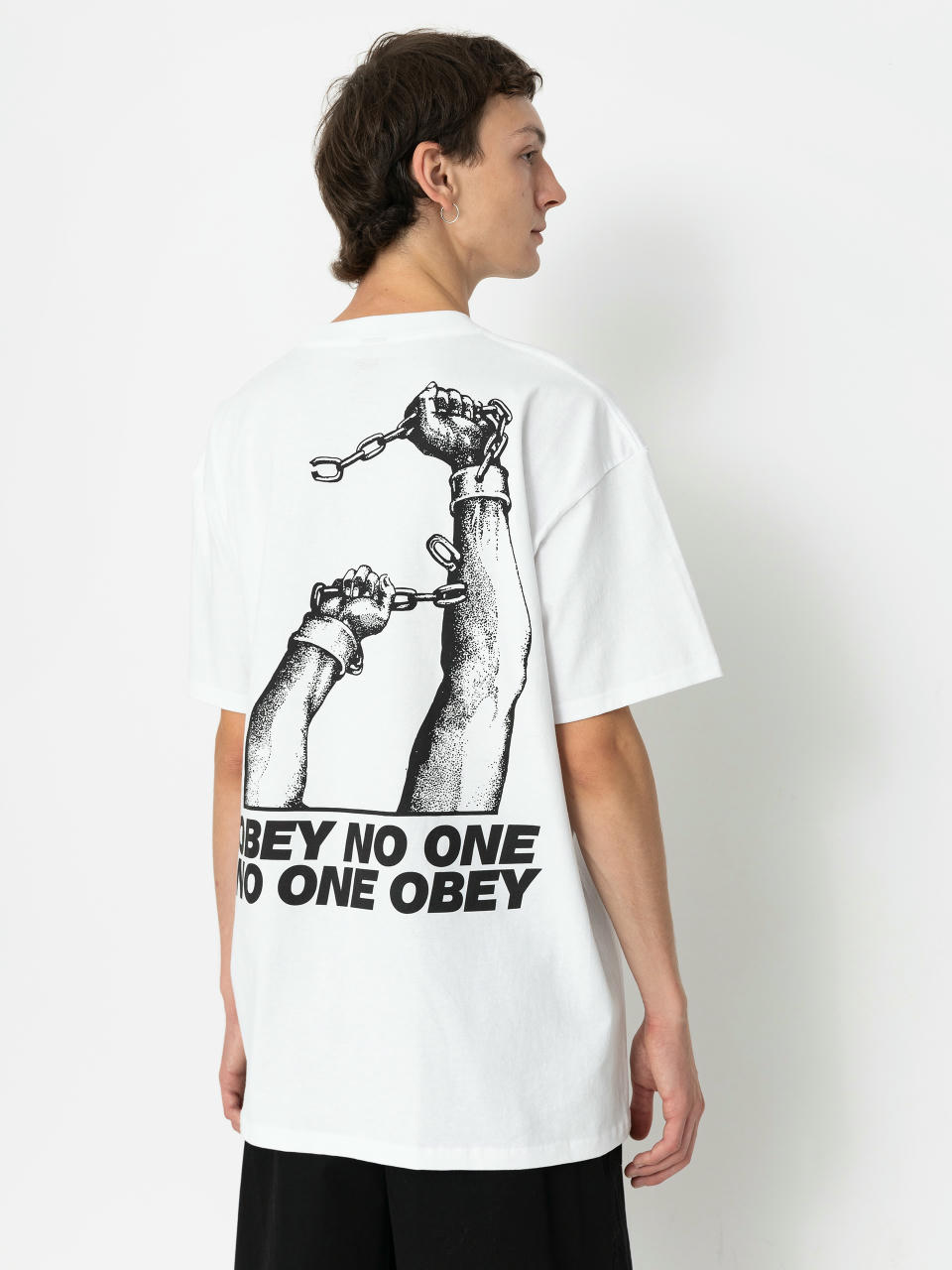 Tričko OBEY No One Obey (white)