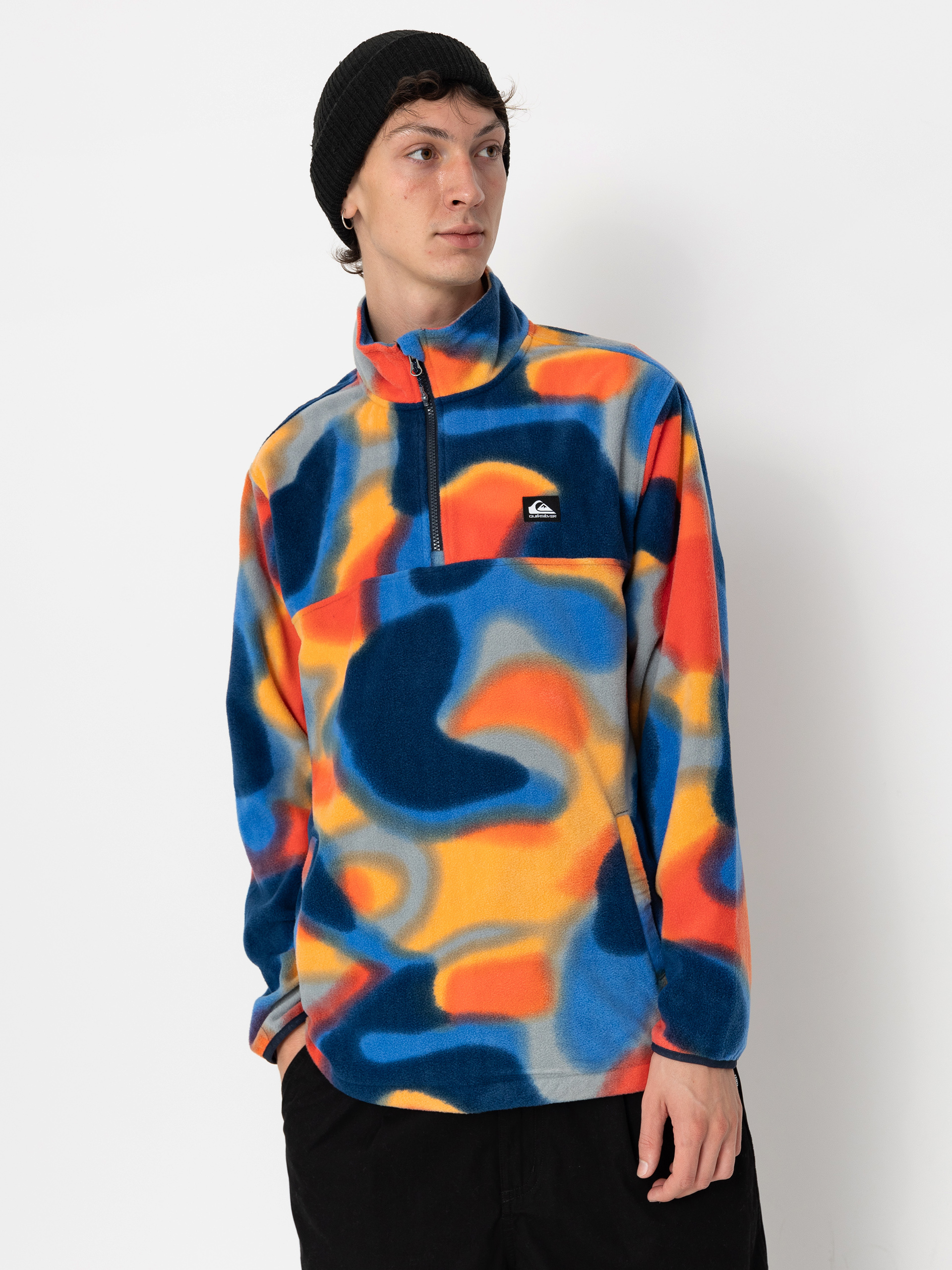 Flísová mikina Quiksilver Surf Days 1/2 Zip (surf days spray camo)