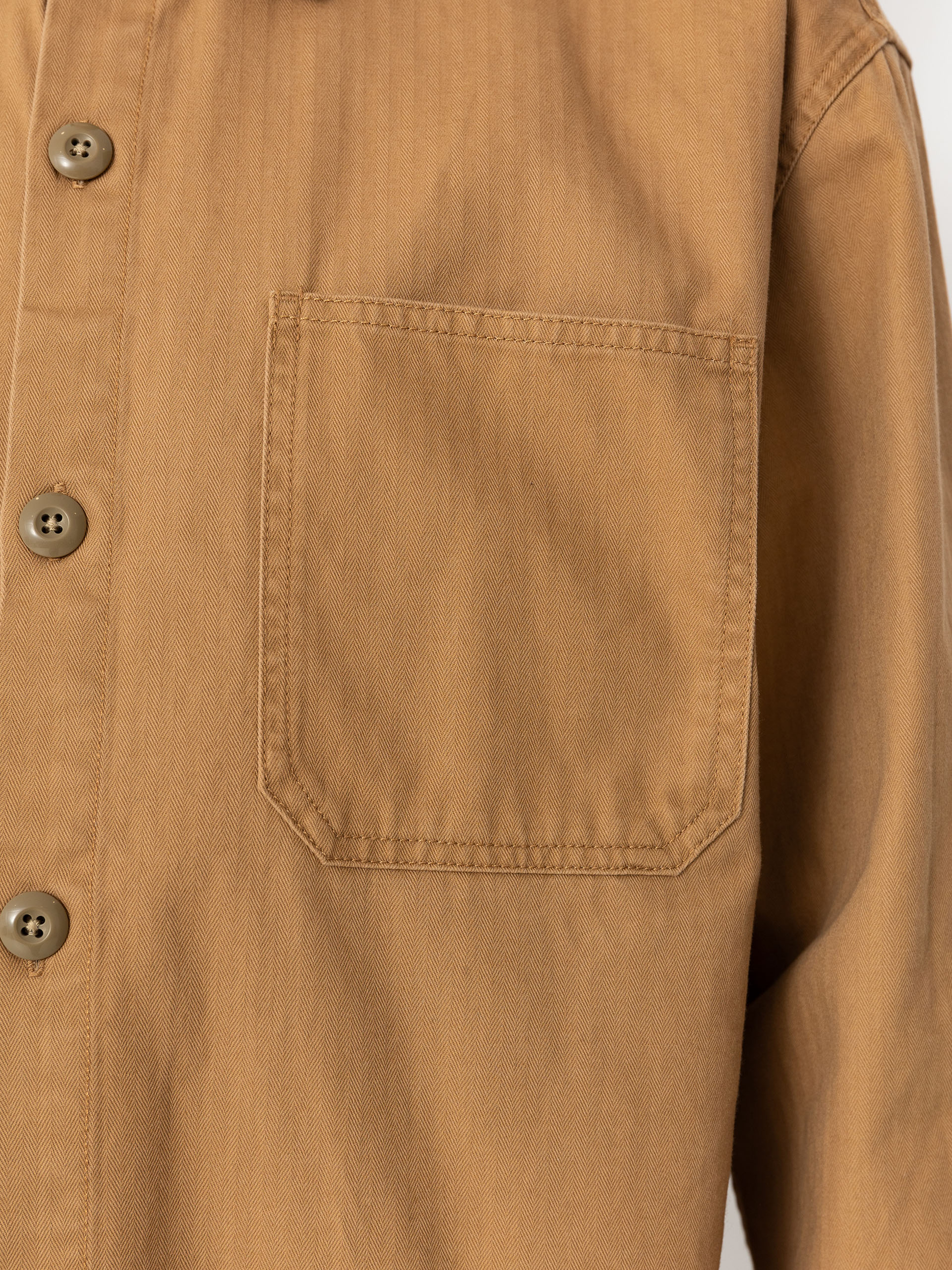 Košeľa Brixton Selden Overshirt (tobacco brown worn wash)