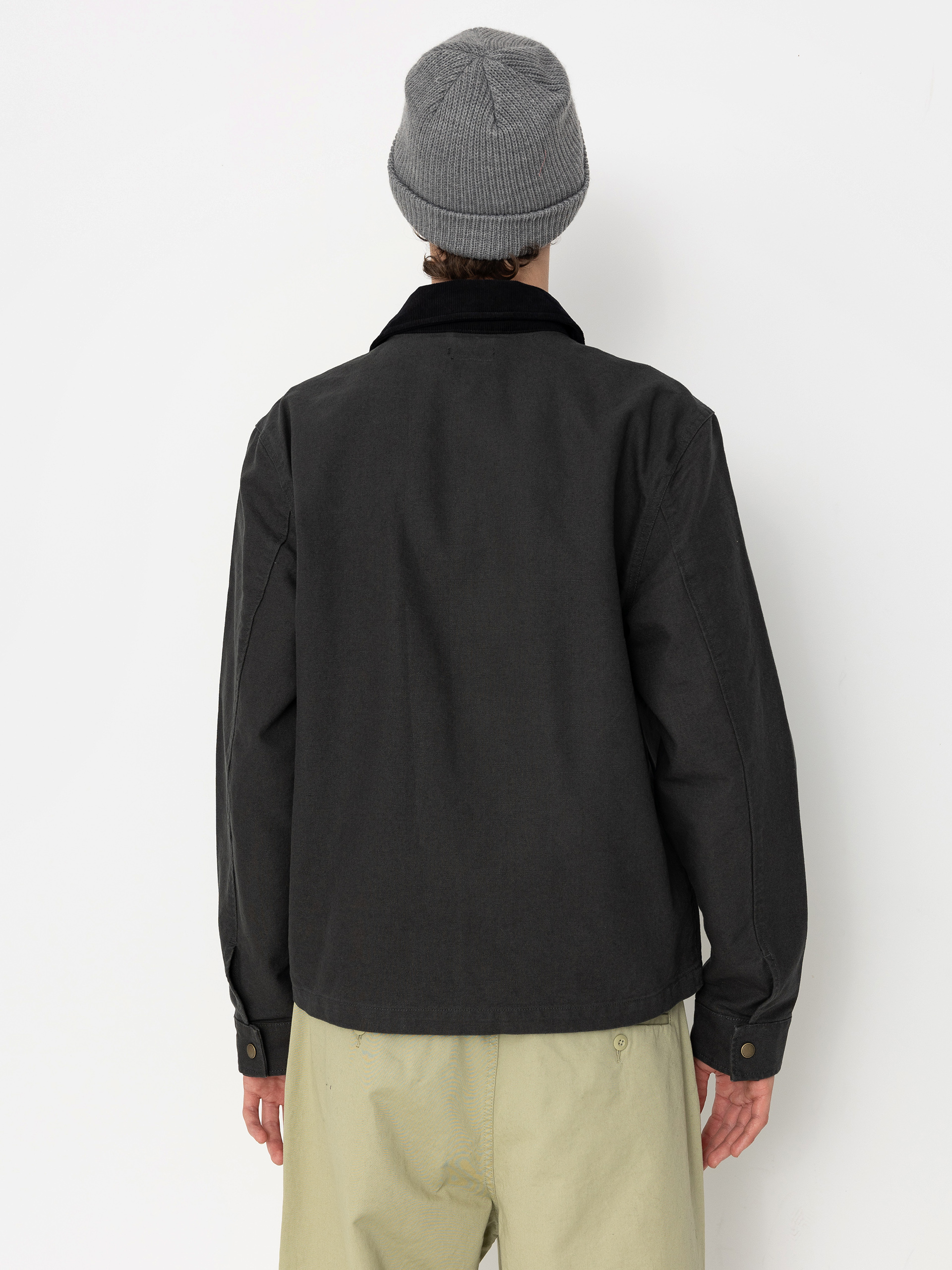 Bunda Brixton Mechanic Garage Zip (washed black)