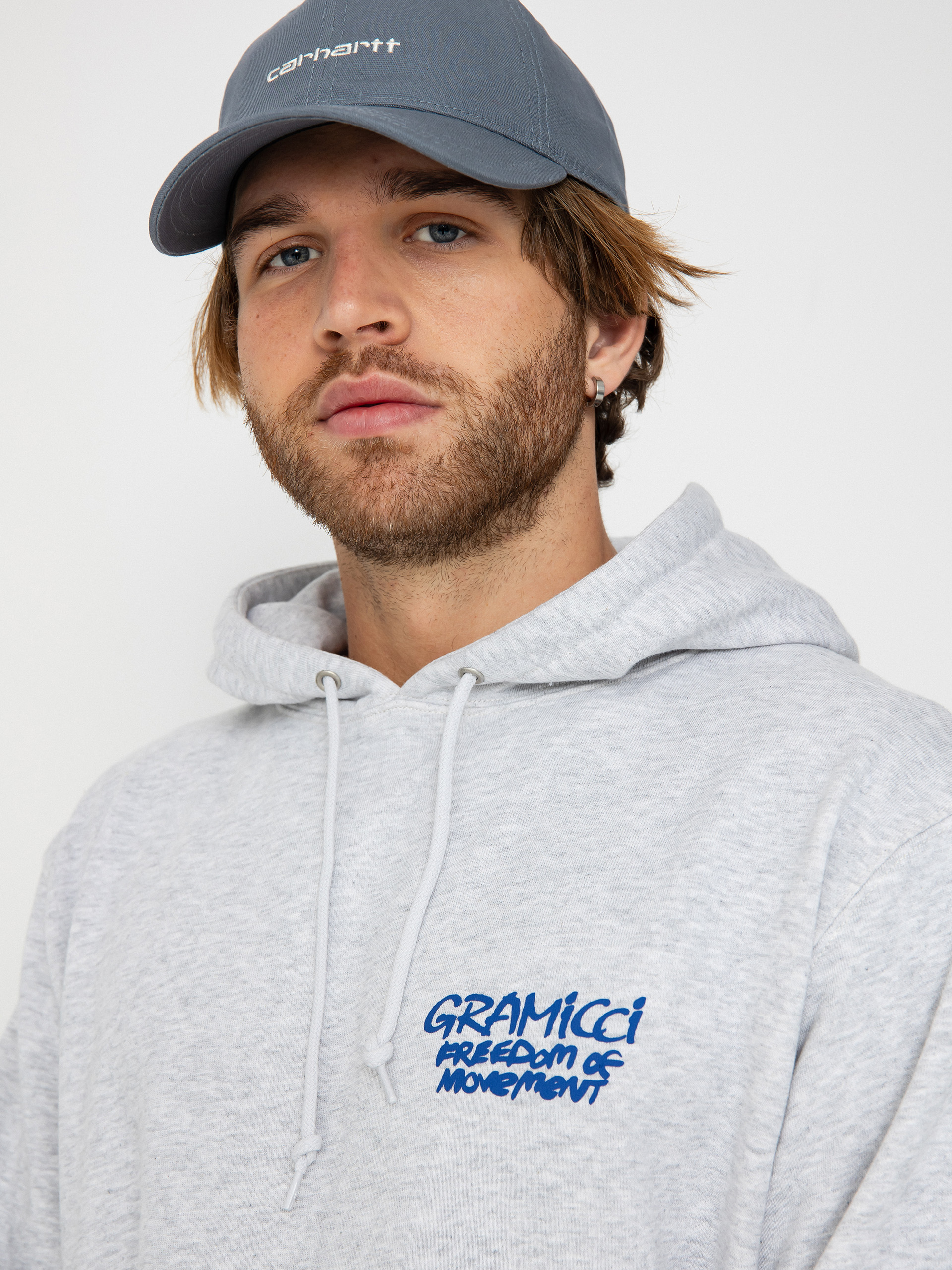 Mikina s kapucňou Gramicci Napping Climber HD (grey heather)