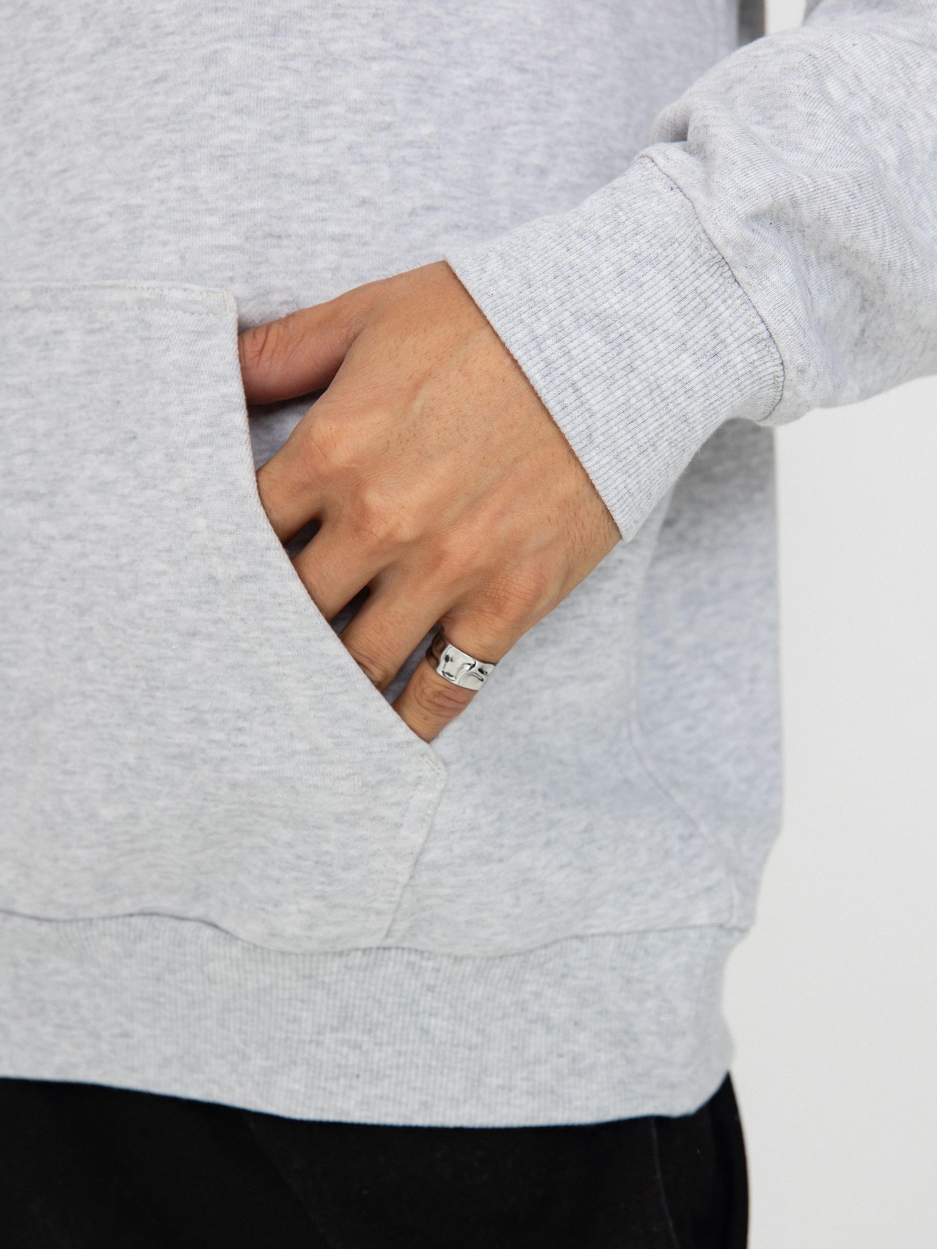 Mikina s kapucňou Gramicci Napping Climber HD (grey heather)