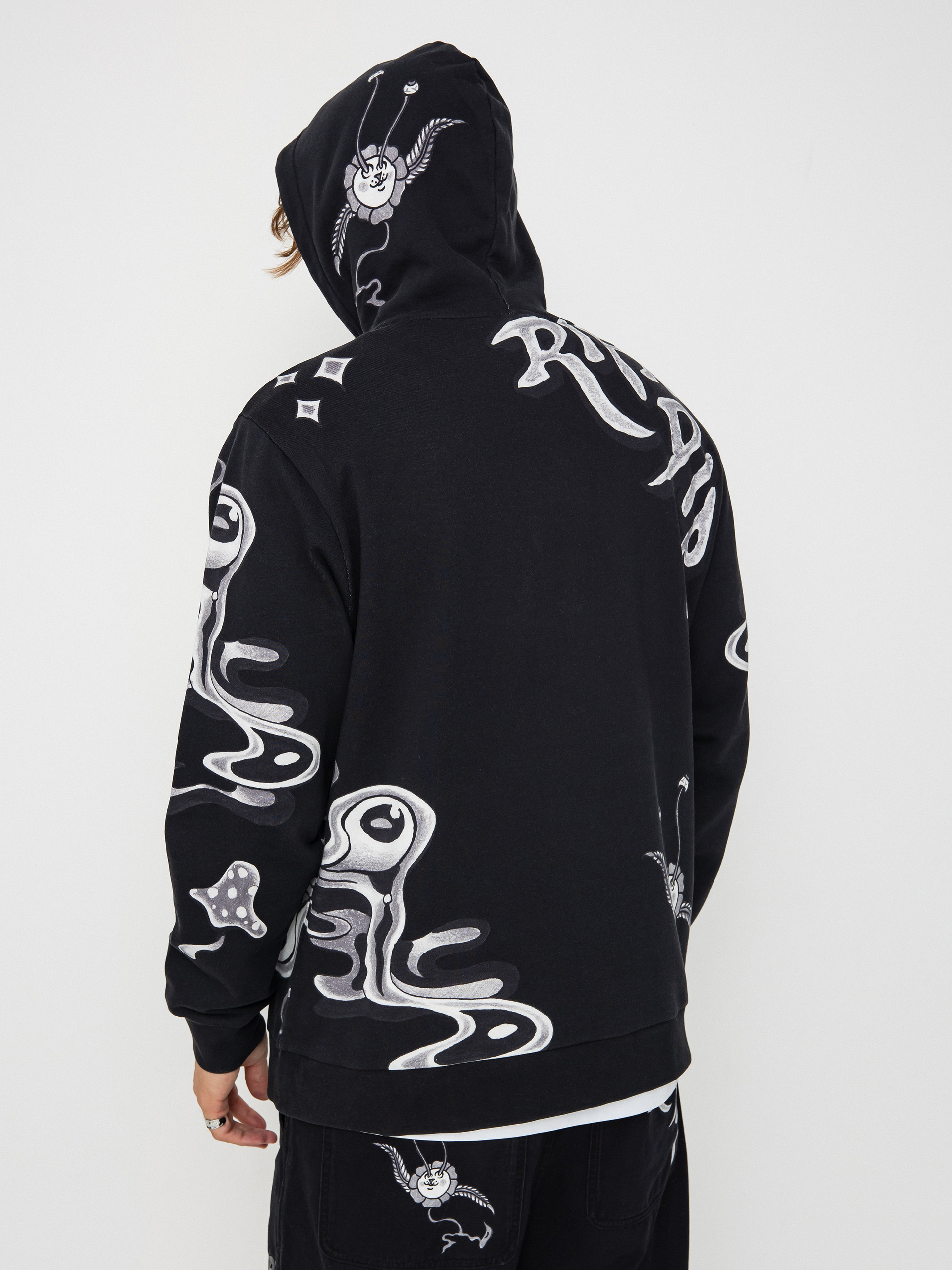 Mikina s kapucňou RipNDip Space Walk HD (black)