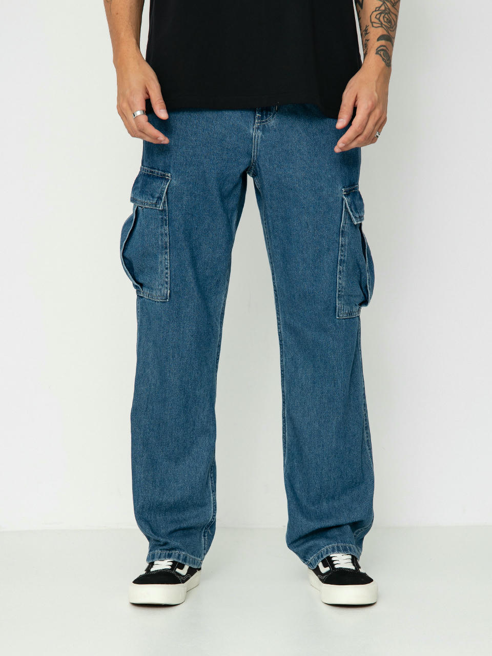 Nohavice Vans Service Cargo Loose Denim (vintage indigo)