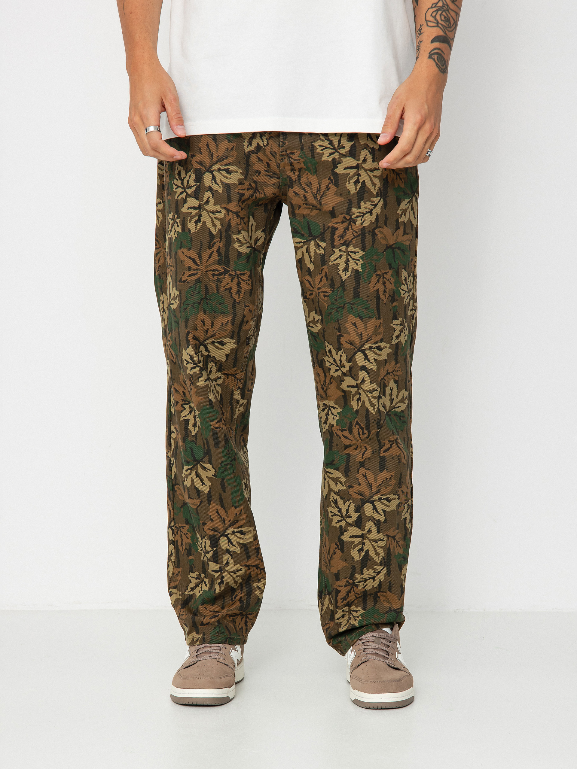 Nohavice OBEY Hardwork Printed Denim (mulled basil multi)