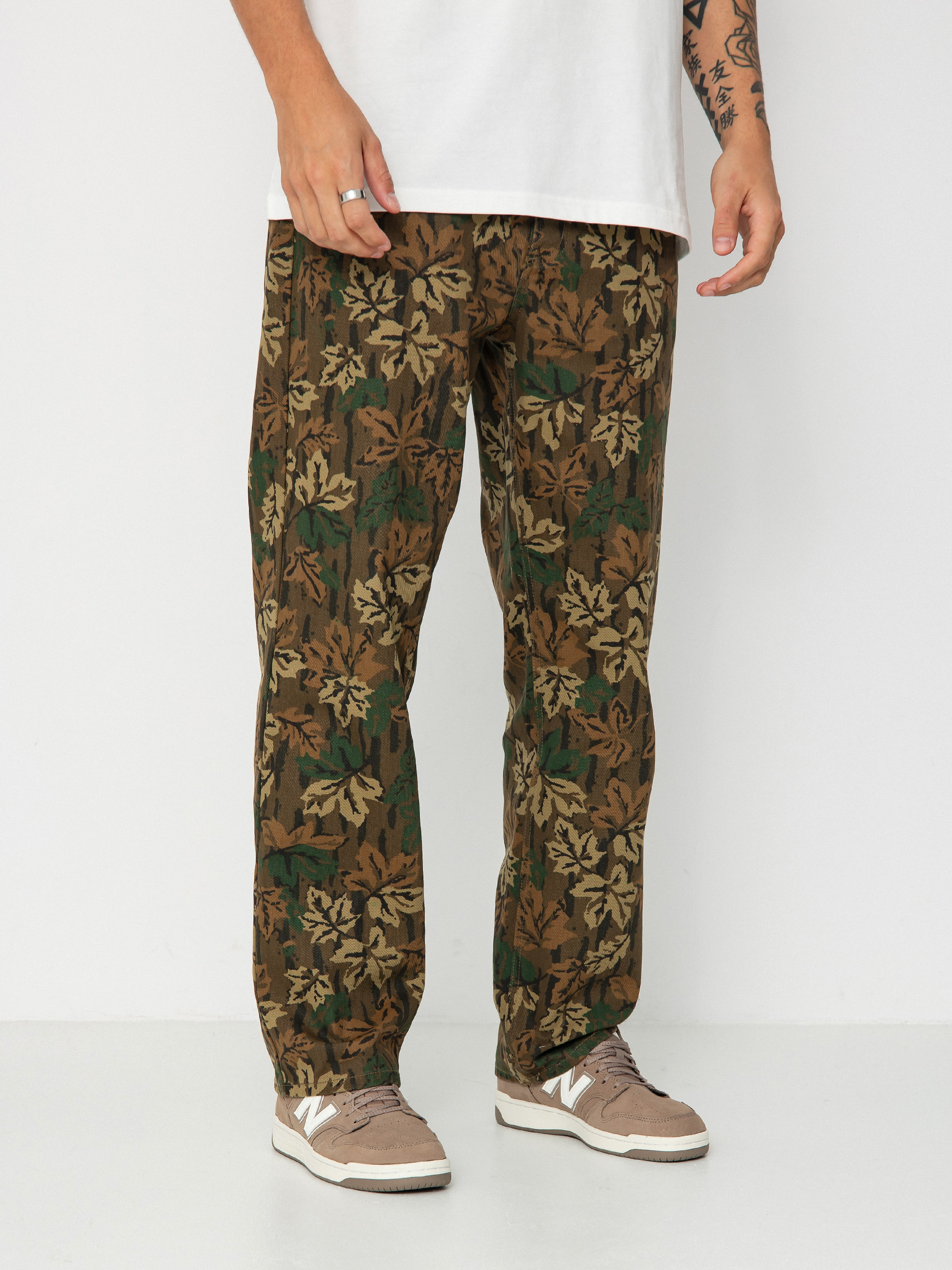 Nohavice OBEY Hardwork Printed Denim (mulled basil multi)