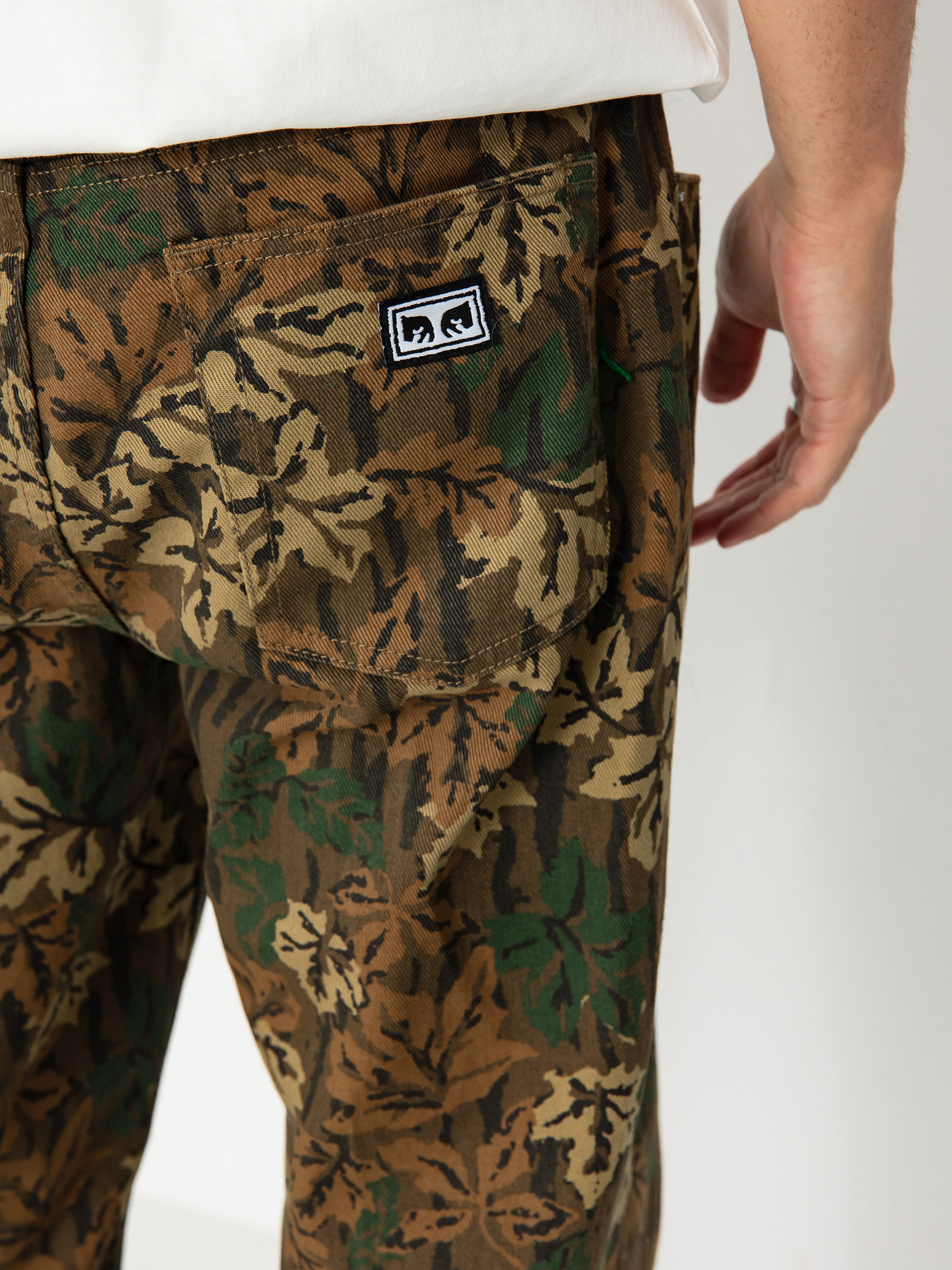 Nohavice OBEY Hardwork Printed Denim (mulled basil multi)