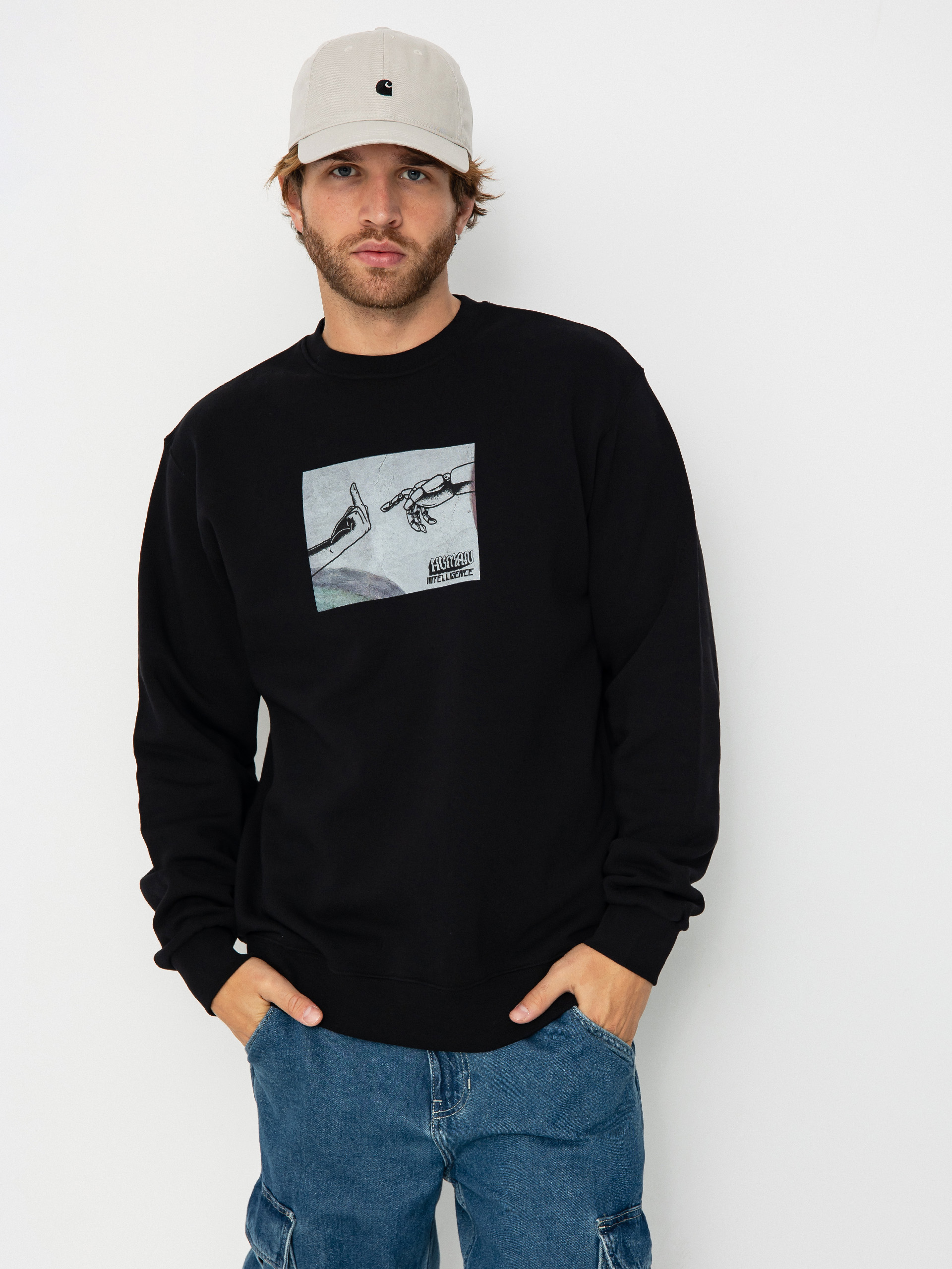 Mikina Iriedaily H.I. Crewneck (black)