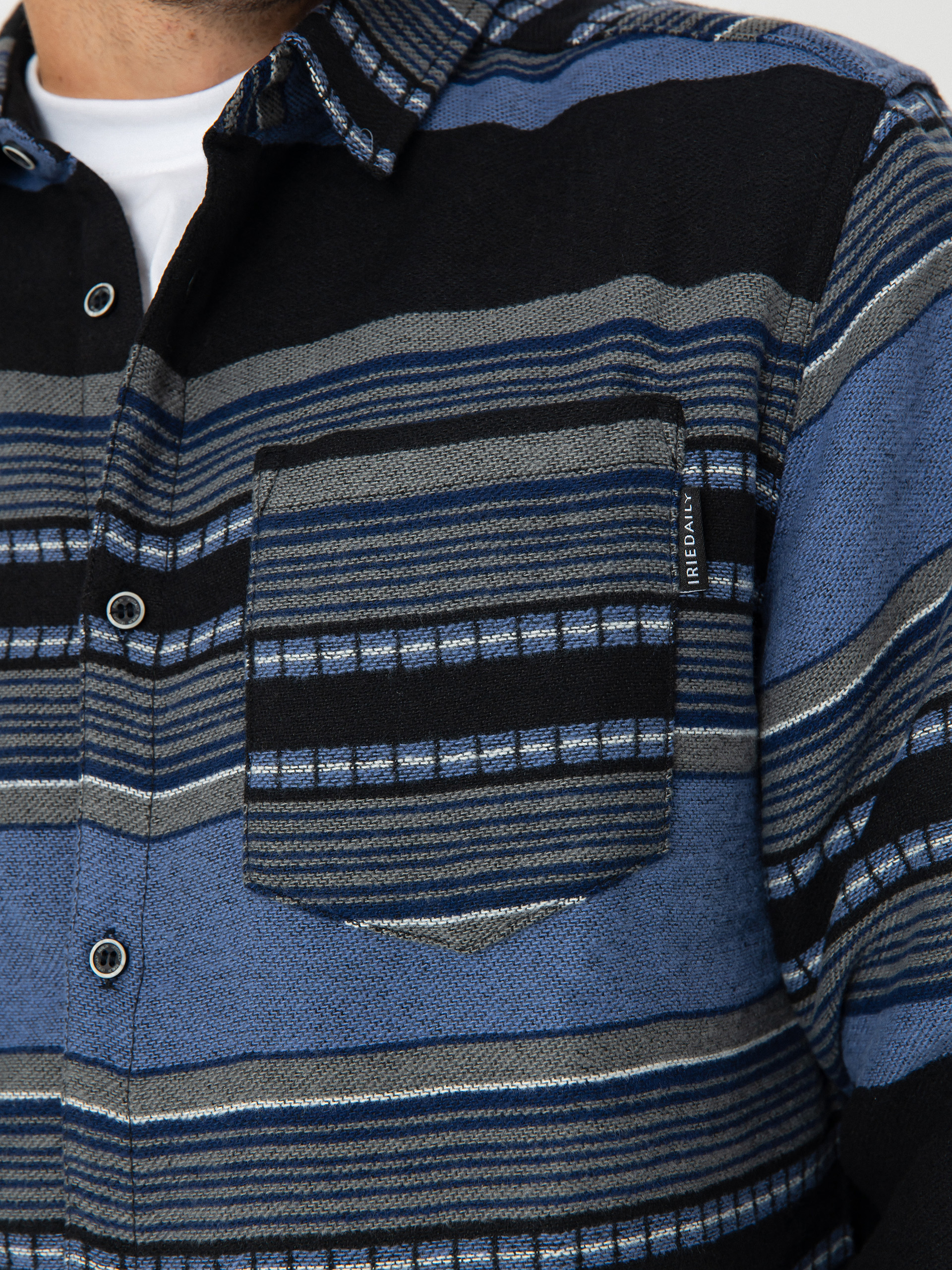 Košeľa Iriedaily Santania (navy grey)