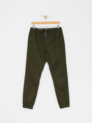 Nohavice Volcom Frickin Slim Jogger (dark green)