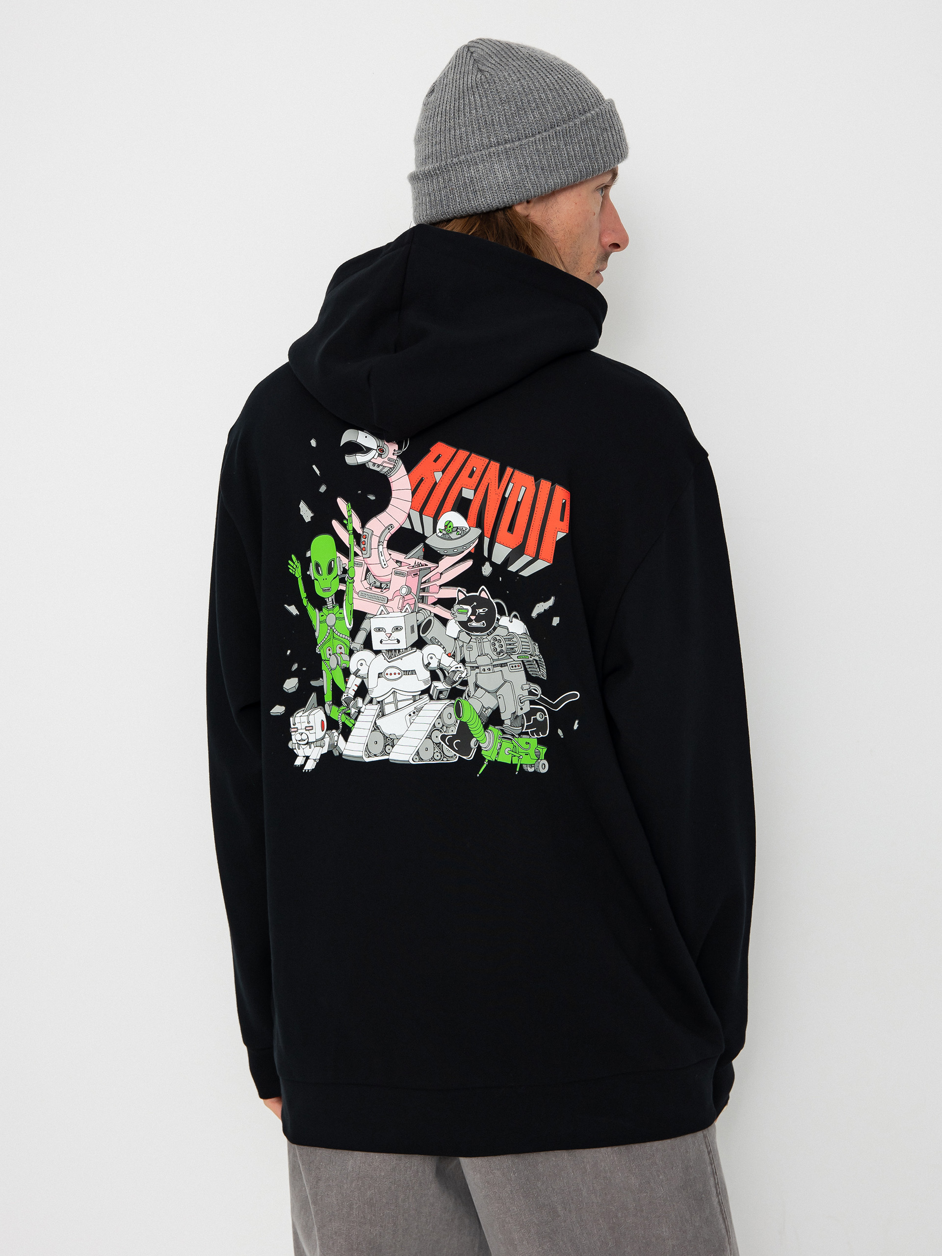 Mikina s kapucňou RipNDip Tomorrowland HD (black)