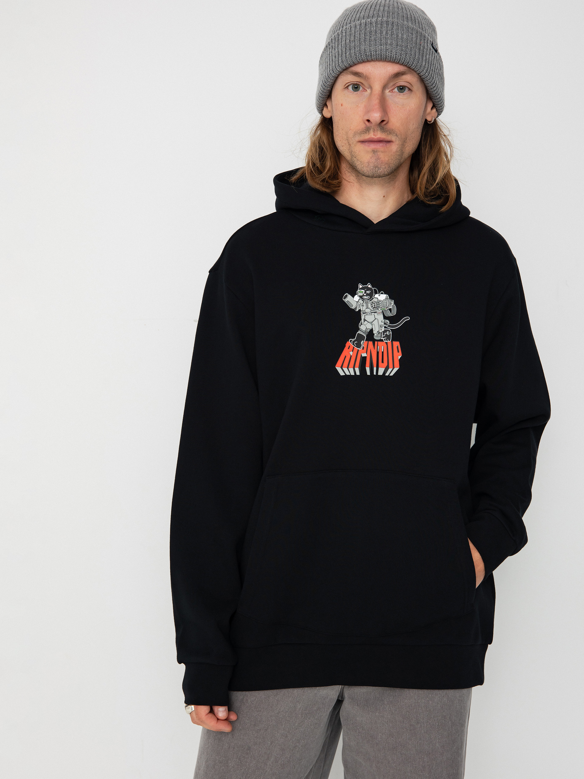 Mikina s kapucňou RipNDip Tomorrowland HD (black)