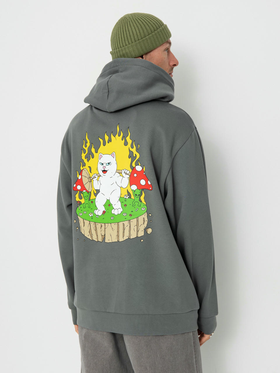 Mikina s kapucňou RipNDip Bulking HD (charcoal)