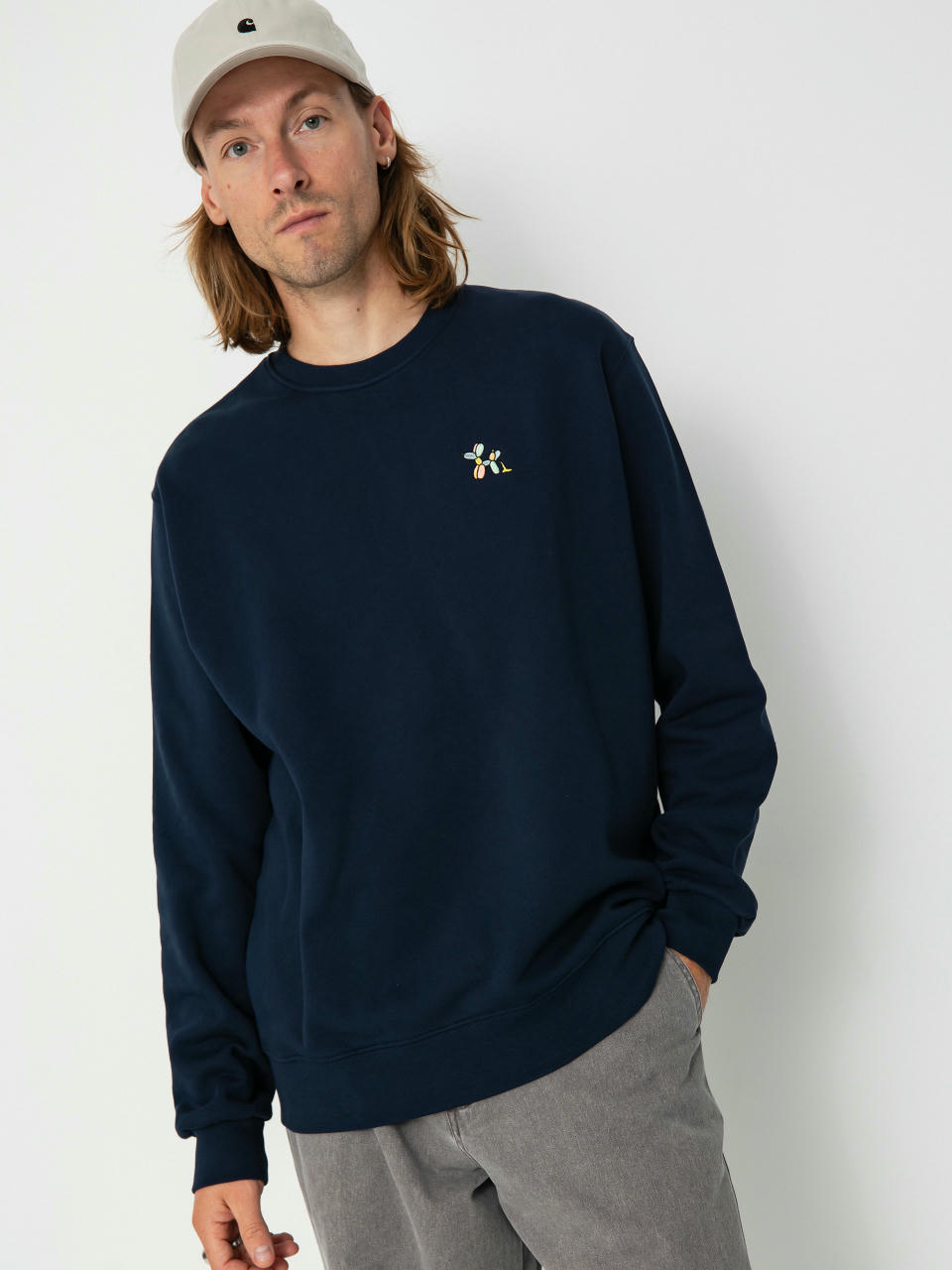 Mikina Iriedaily Dog A While Crewneck (midnight)