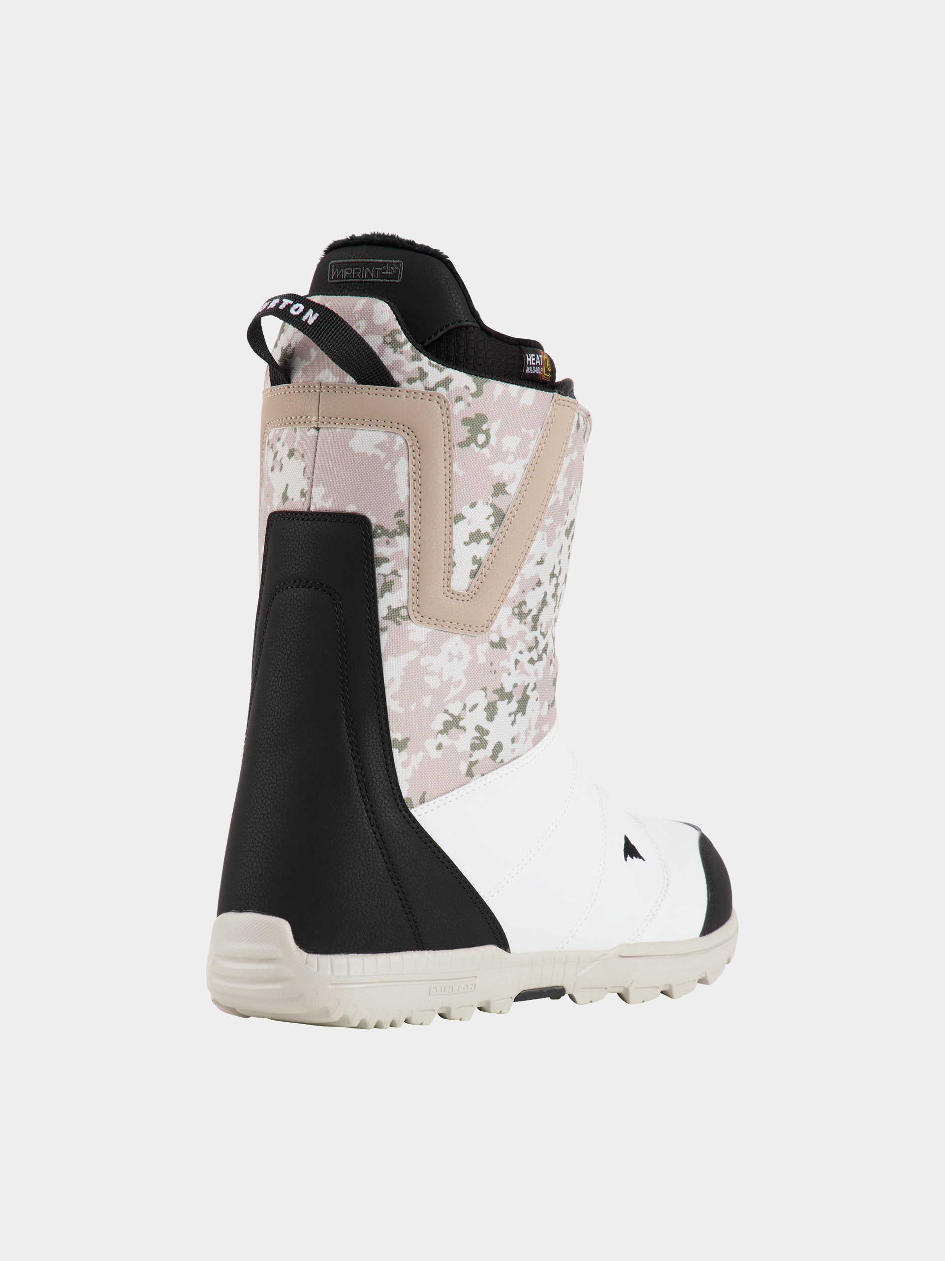 Pánske Obuv na snowboard Burton Moto Boa (black/white/snowfall camo)