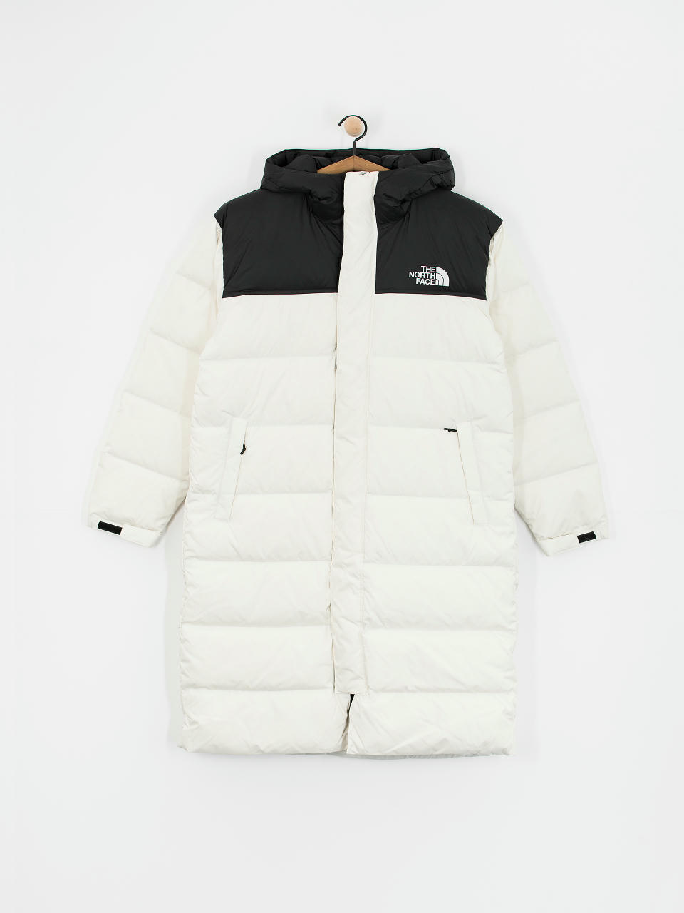 Bunda The North Face Nuptse Parka (white dune/tnf black)