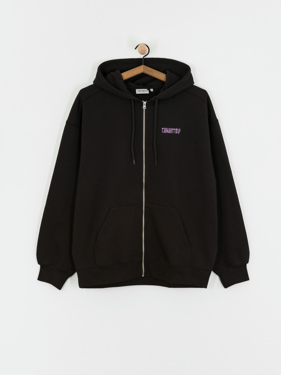 Mikina s kapucňou Carhartt WIP Think Tank ZHD (black/purple)