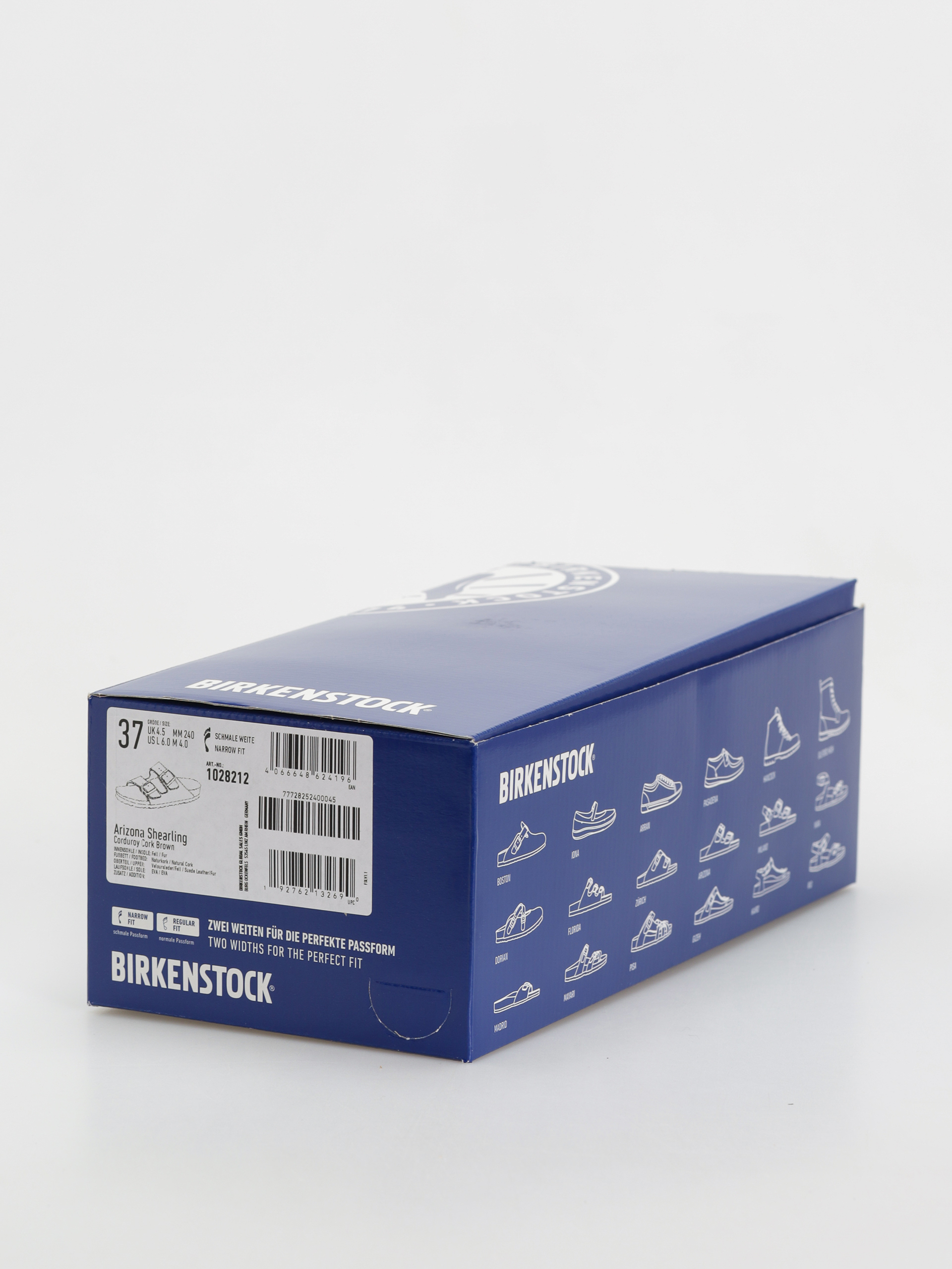 Šľapky Birkenstock Arizona Fell Suede Leather Fur Narrow Wmn (corduroy cork brown)