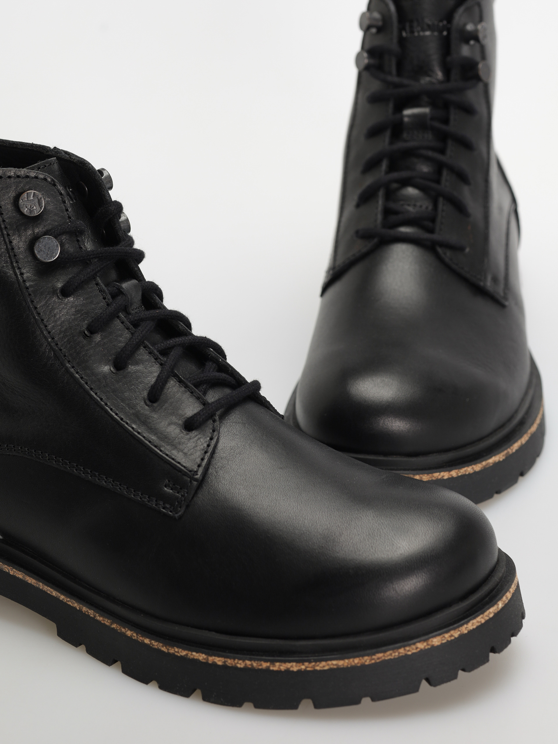 Topánky Birkenstock Highwood Lace Mid Natural Leather Regular (black)