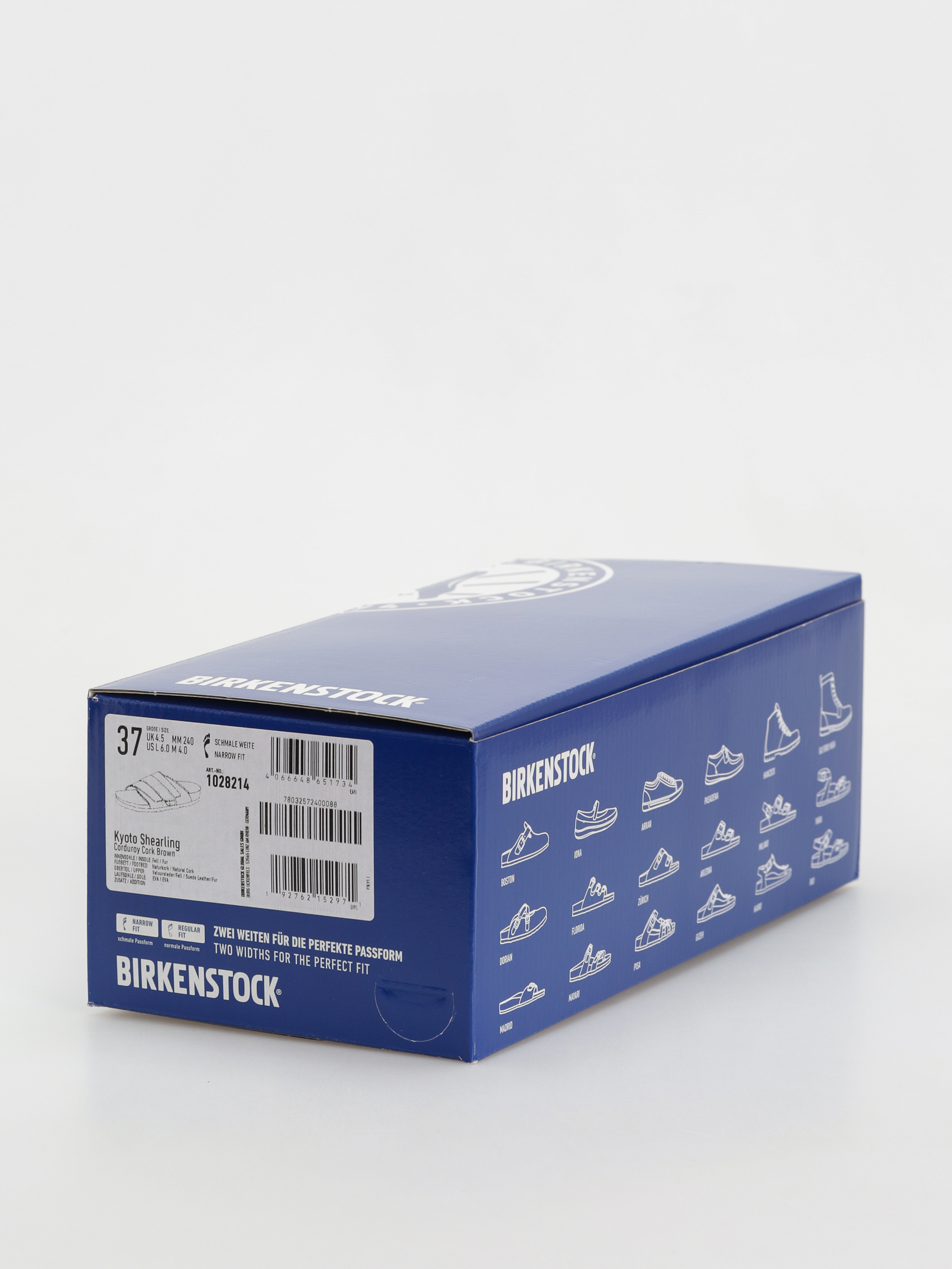 Šľapky Birkenstock Kyoto Shearling Suede Leather Fur Narrow Wmn (corduroy cork brown)