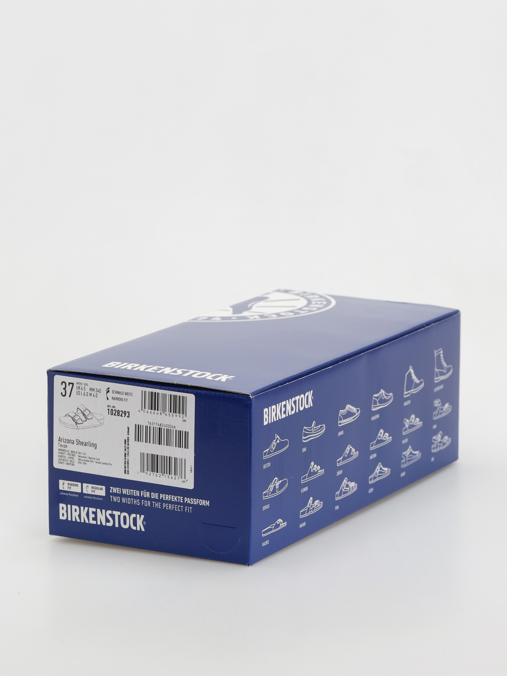 Šľapky Birkenstock Arizona Shearling Suede Leather Fur Narrow Wmn (taupe)