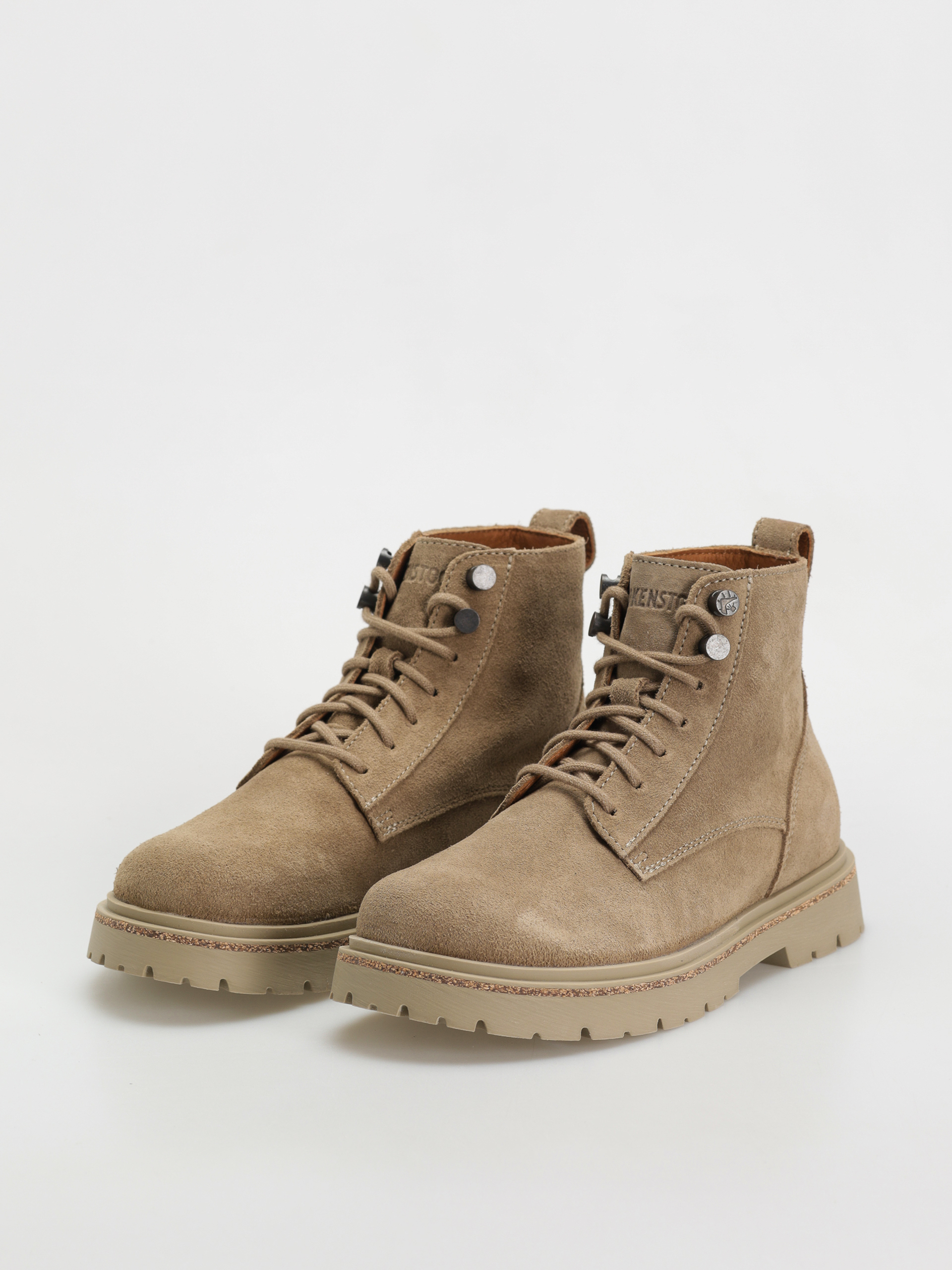 Topánky Birkenstock Highwood Lace Mid Suede Leather Narrow Wmn (taupe)