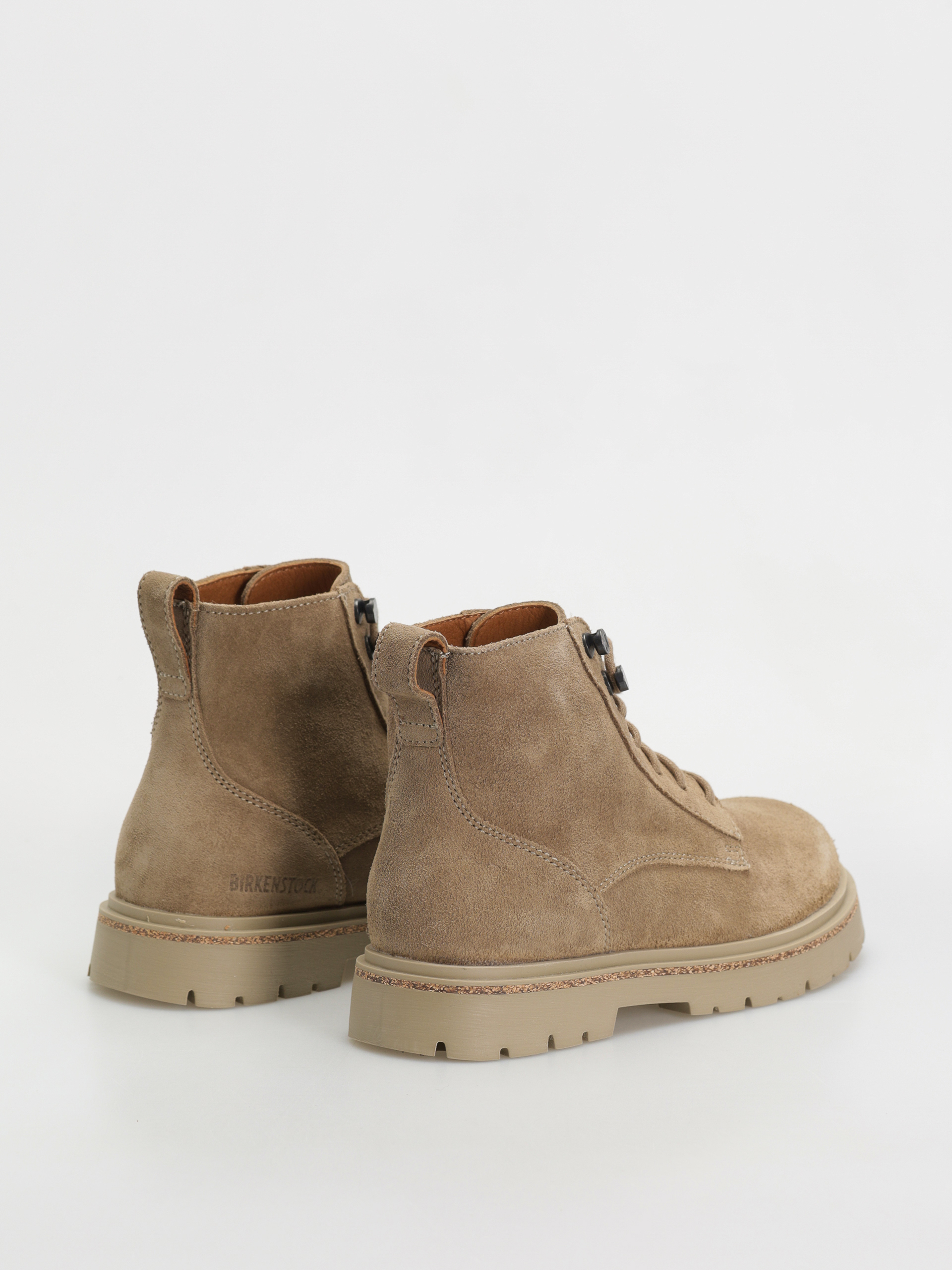 Topánky Birkenstock Highwood Lace Mid Suede Leather Narrow Wmn (taupe)