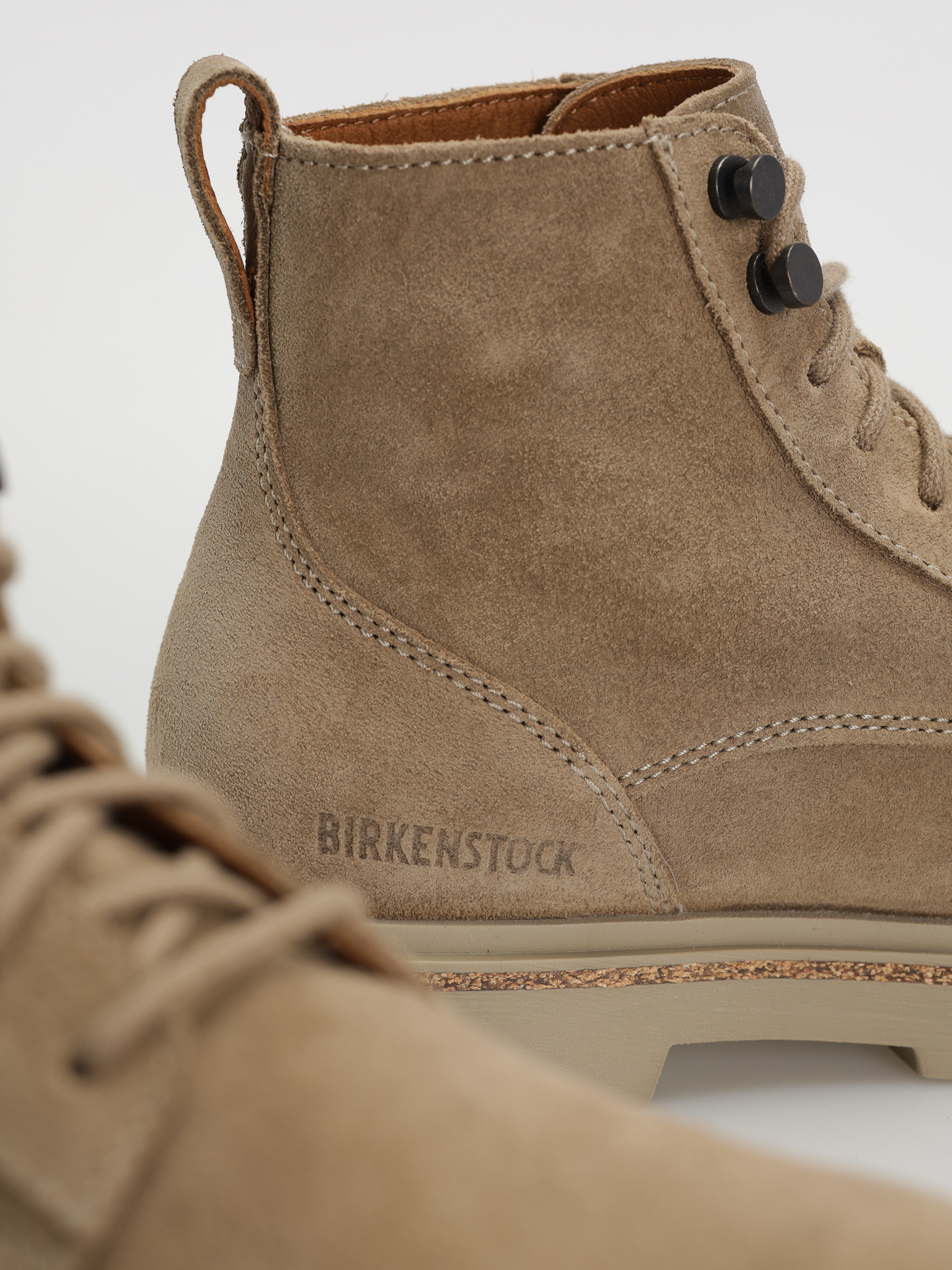 Topánky Birkenstock Highwood Lace Mid Suede Leather Narrow Wmn (taupe)