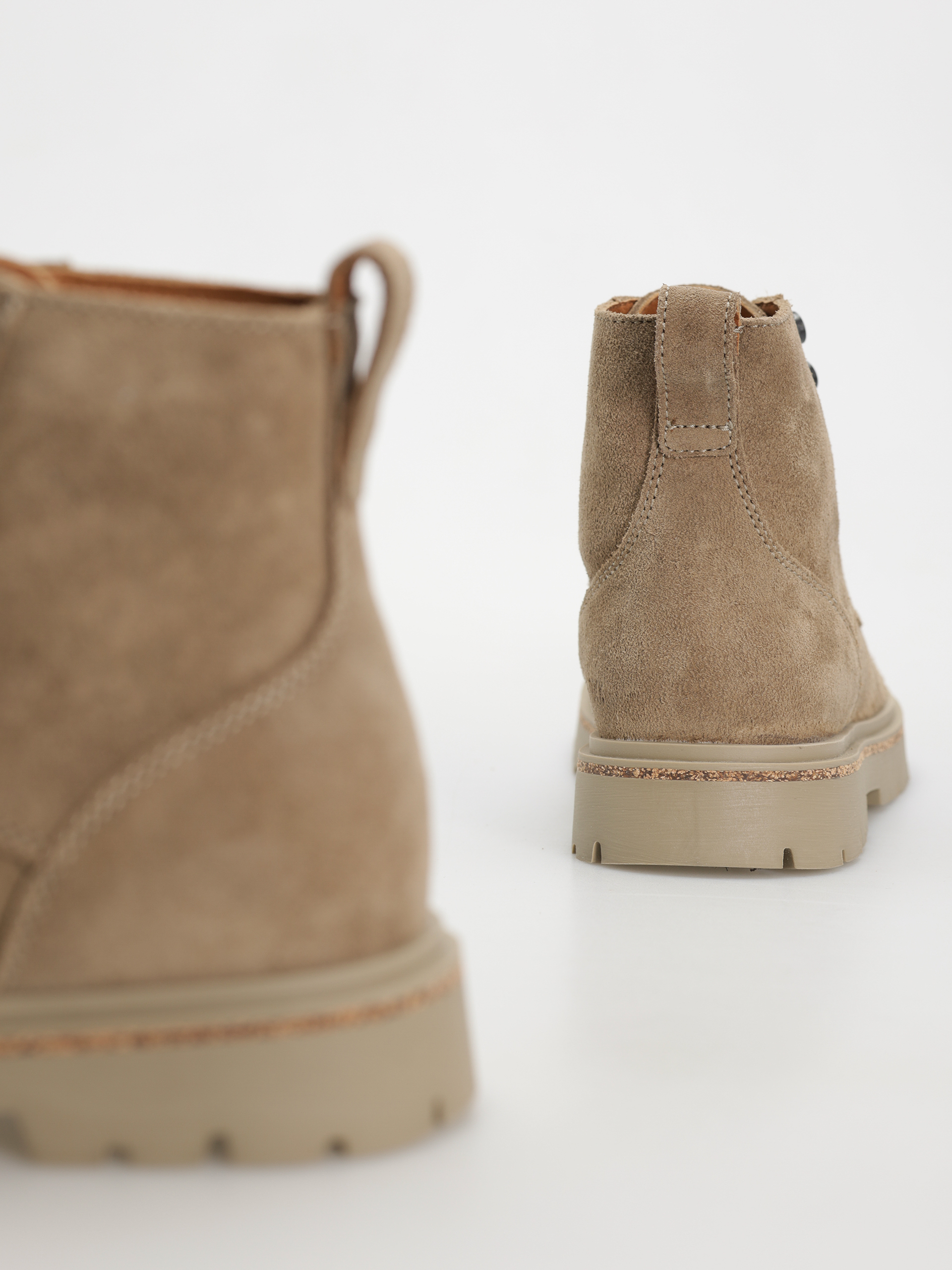 Topánky Birkenstock Highwood Lace Mid Suede Leather Narrow Wmn (taupe)