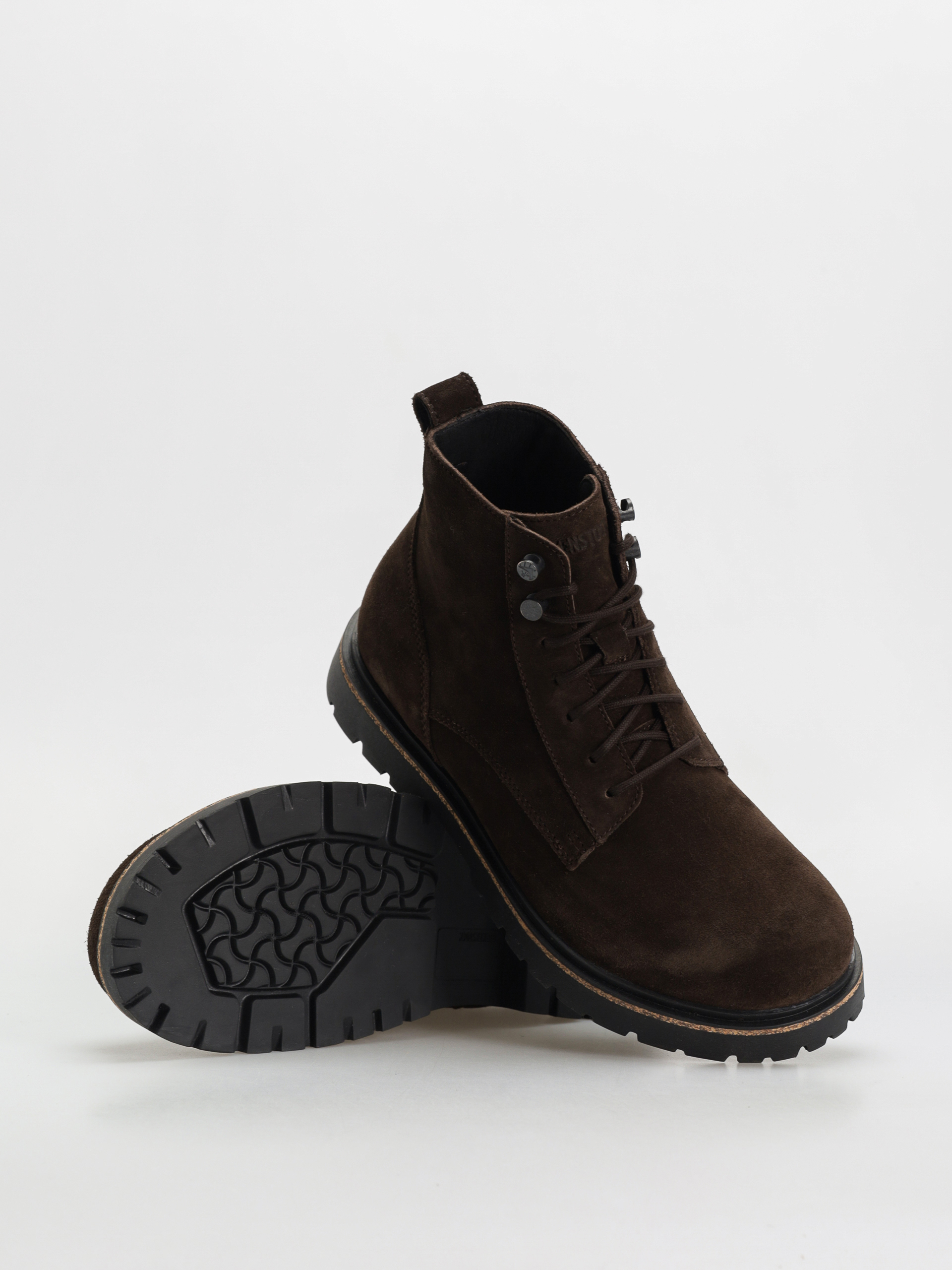 Topánky Birkenstock Highwood Lace Mid Suede Leather Regular (mocha)