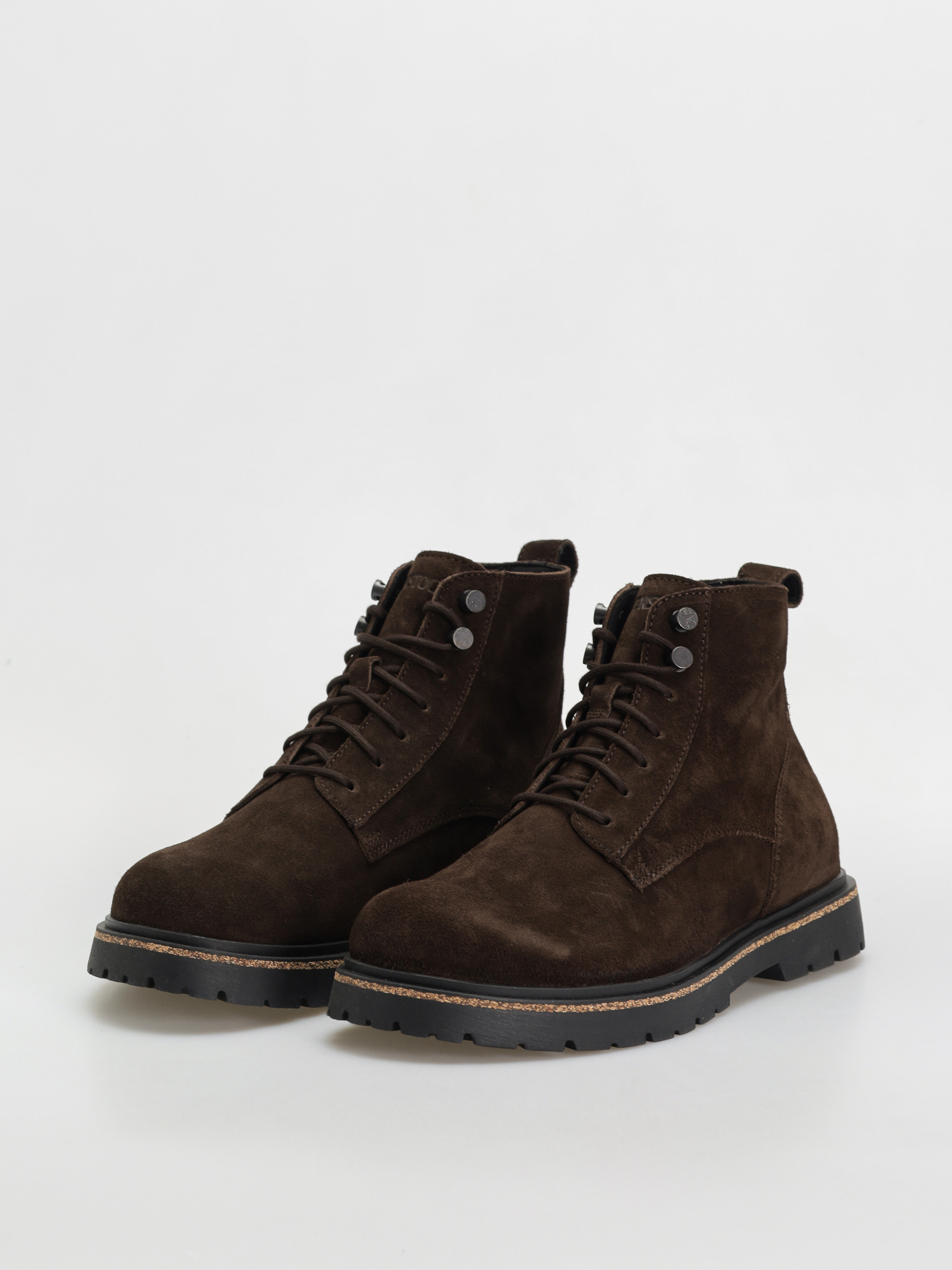 Topánky Birkenstock Highwood Lace Mid Suede Leather Regular (mocha)