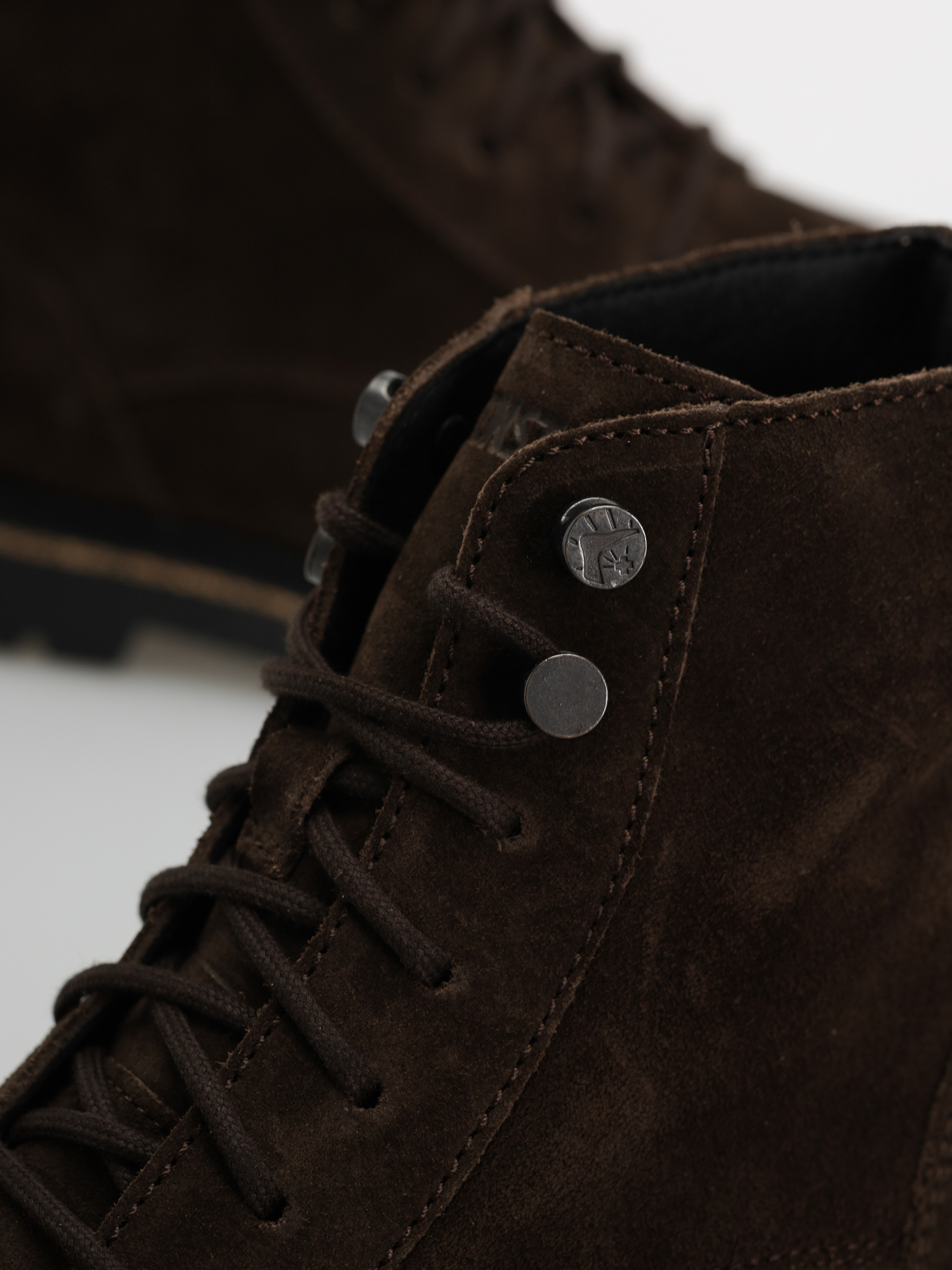 Topánky Birkenstock Highwood Lace Mid Suede Leather Regular (mocha)