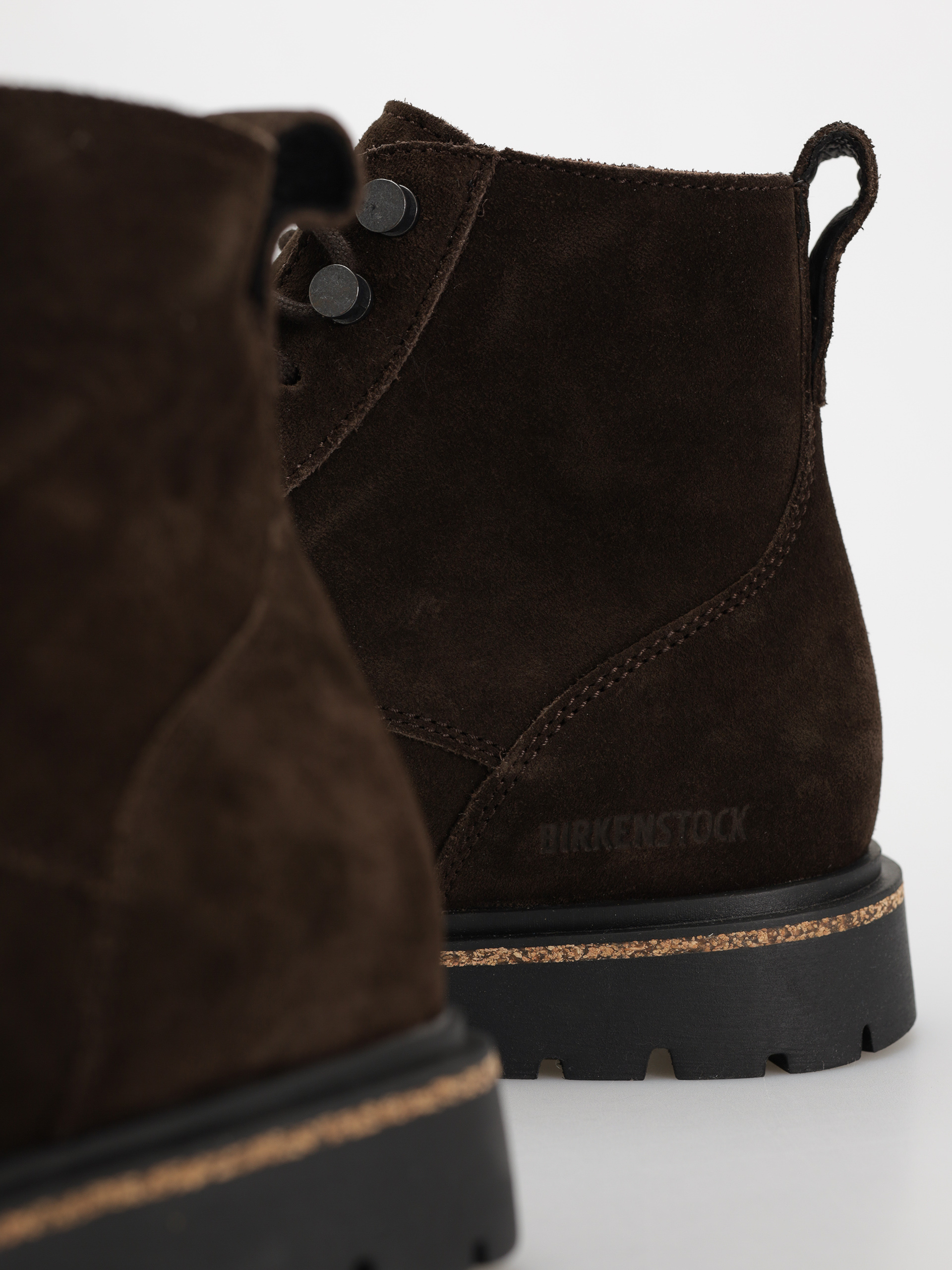 Topánky Birkenstock Highwood Lace Mid Suede Leather Regular (mocha)