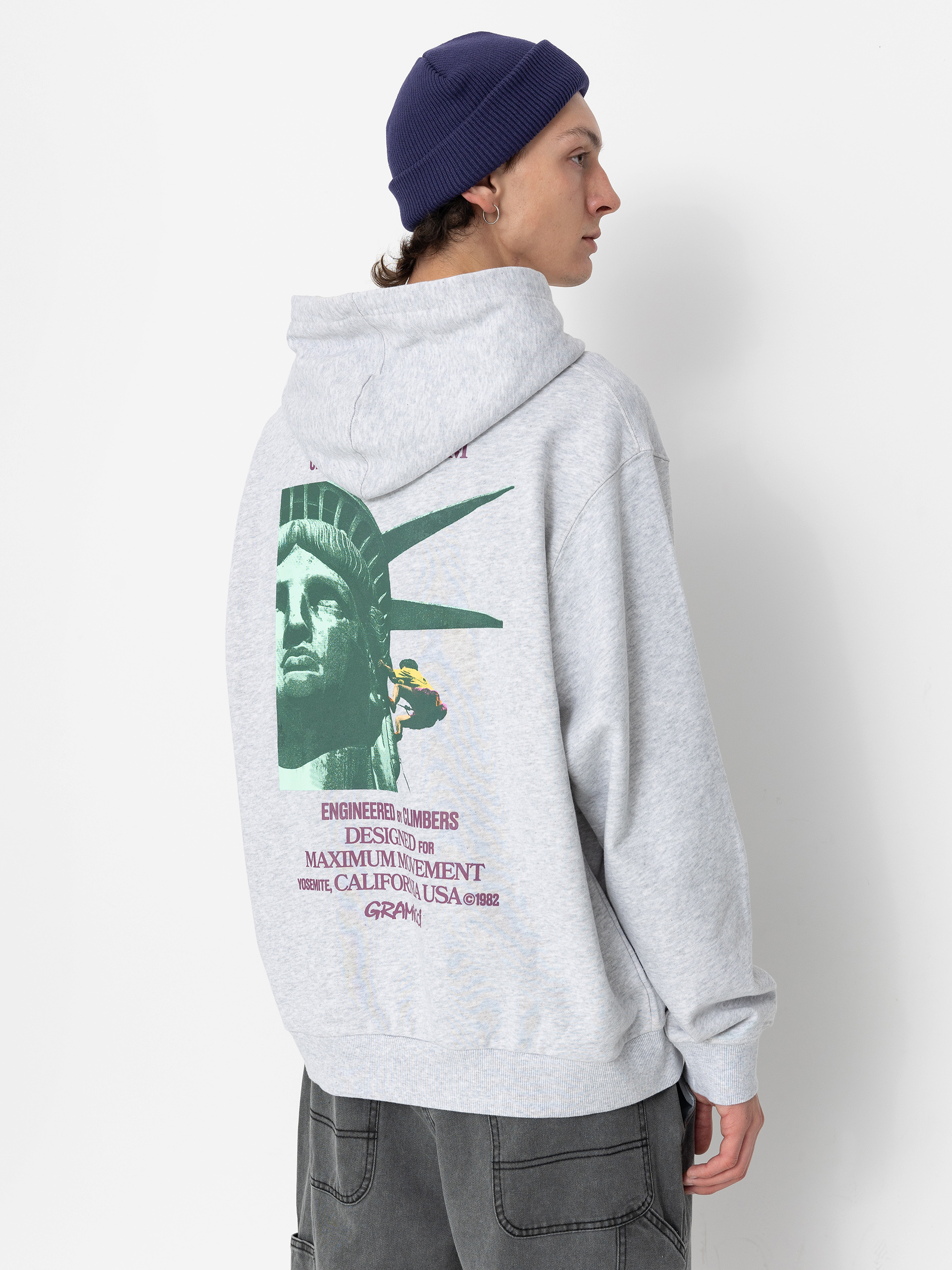 Mikina s kapucňou Gramicci Liberty HD (grey heather)