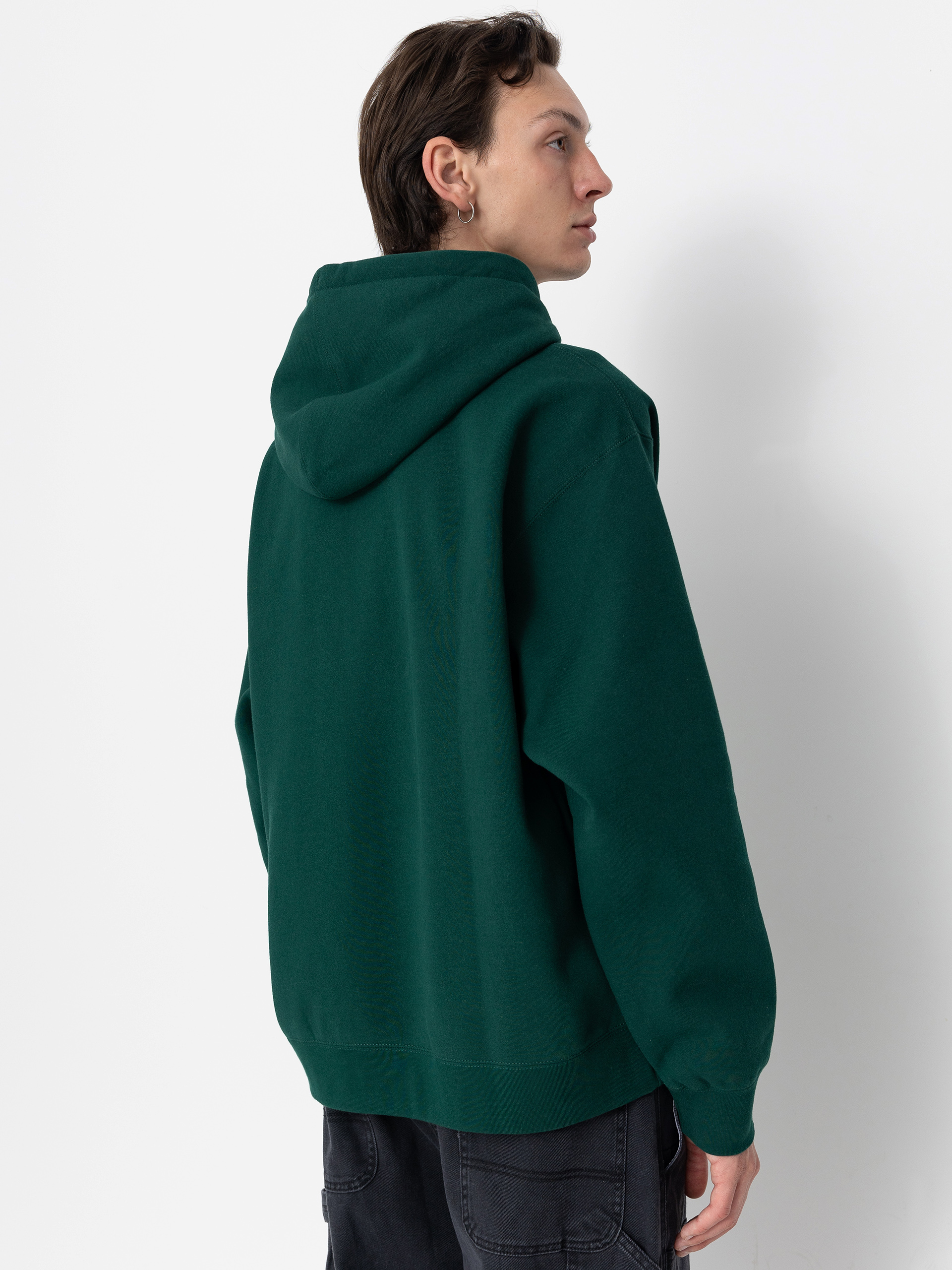 Mikina s kapucňou OBEY Quality Dissent HD (rain forest)