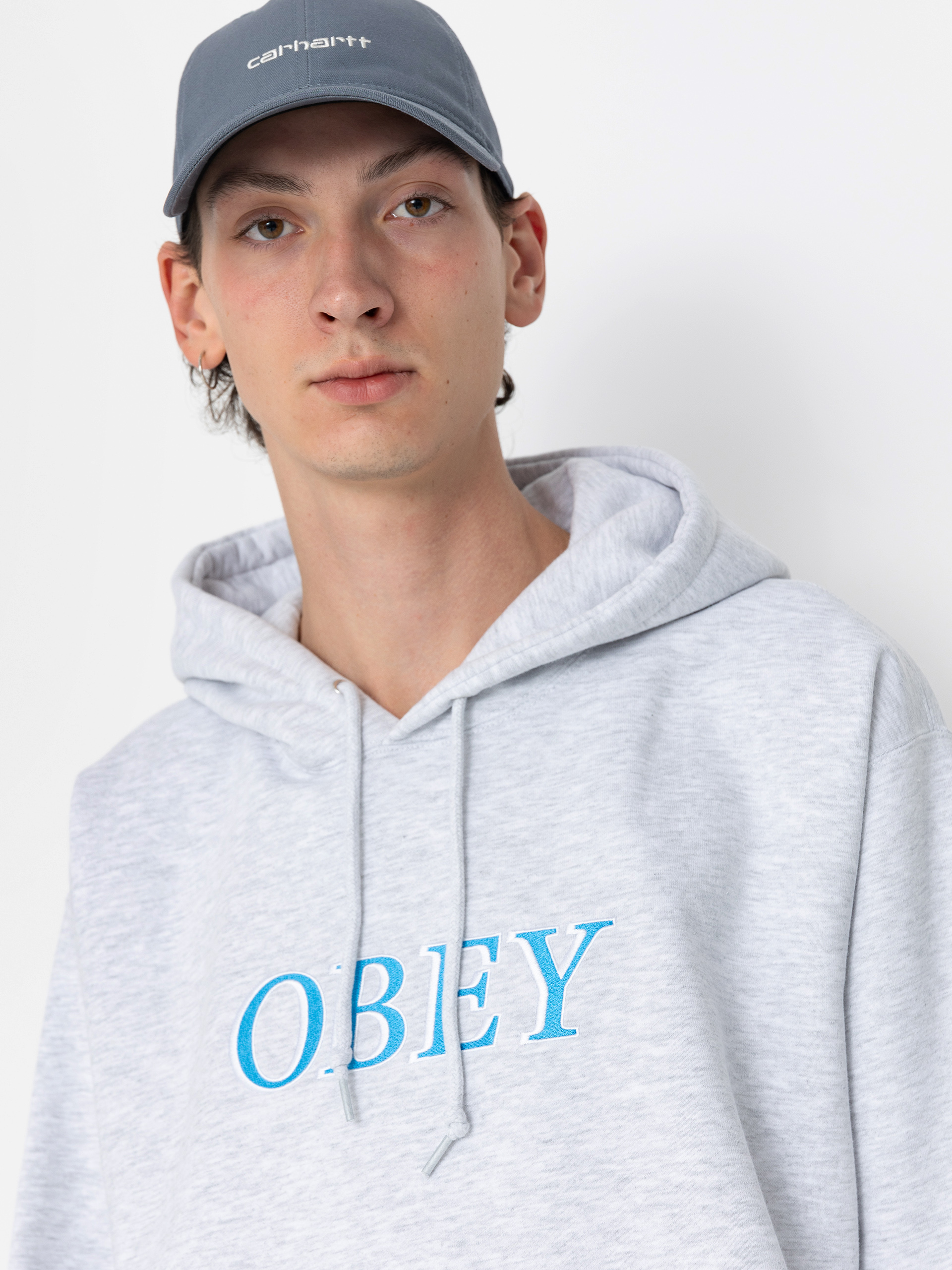 Mikina s kapucňou OBEY Rhythm HD (ash grey)