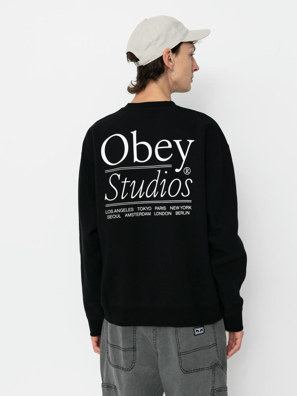 Mikina OBEY Studios (black)