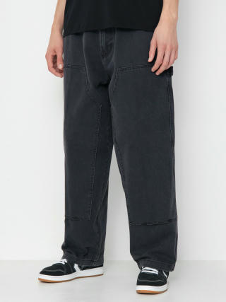 Nohavice OBEY Bigwig Denim Carpenter (black faded wash)