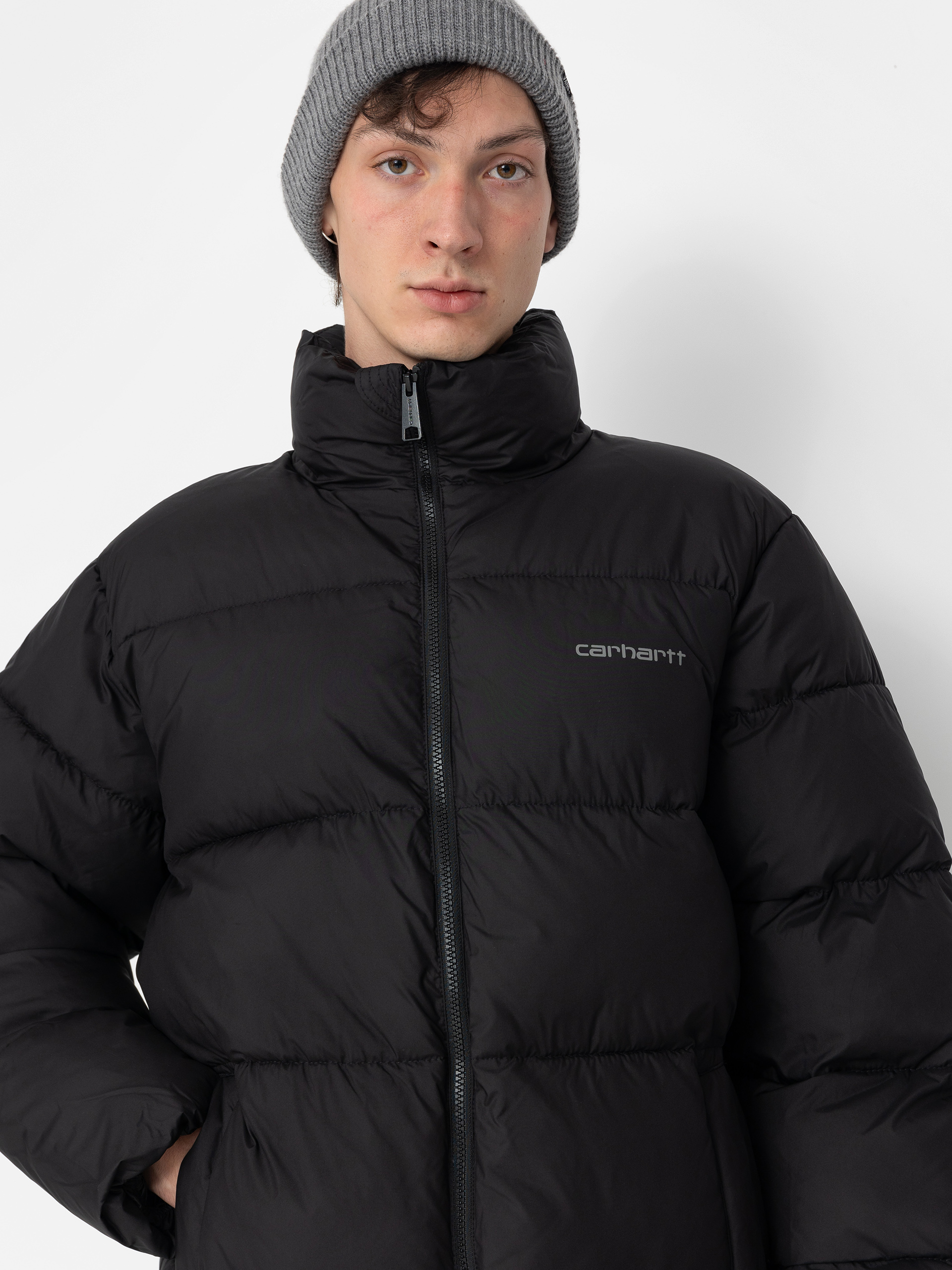 Bunda Carhartt WIP Springfield (black/misty grey)