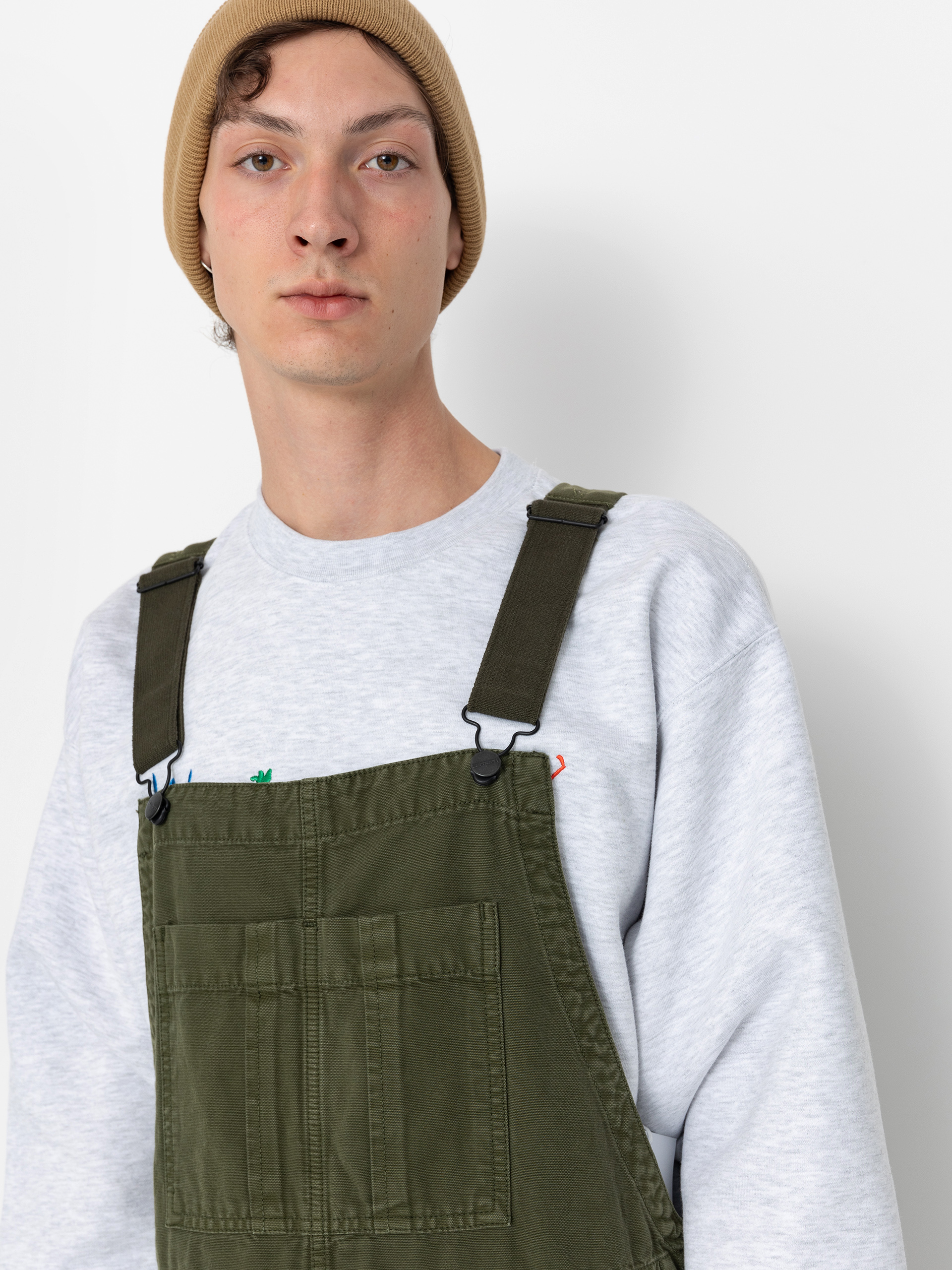 Nohavice Carhartt WIP Cargo Bib Overall (tarragon)