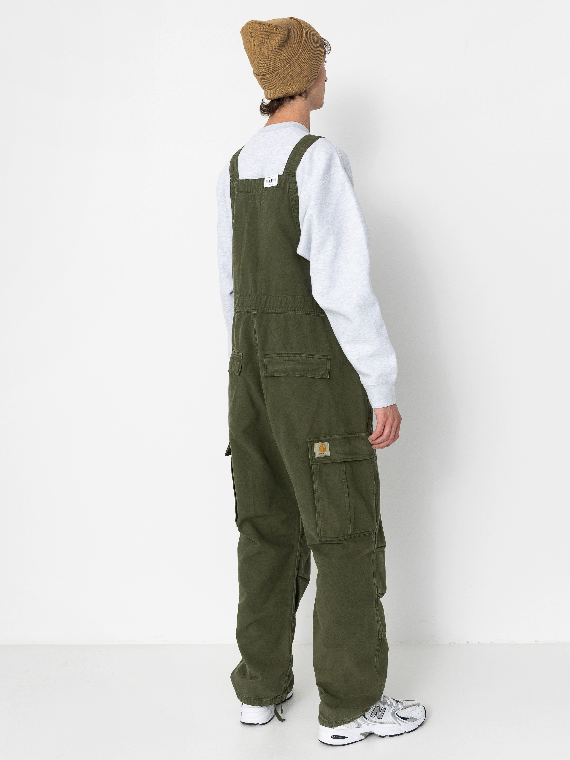 Nohavice Carhartt WIP Cargo Bib Overall (tarragon)