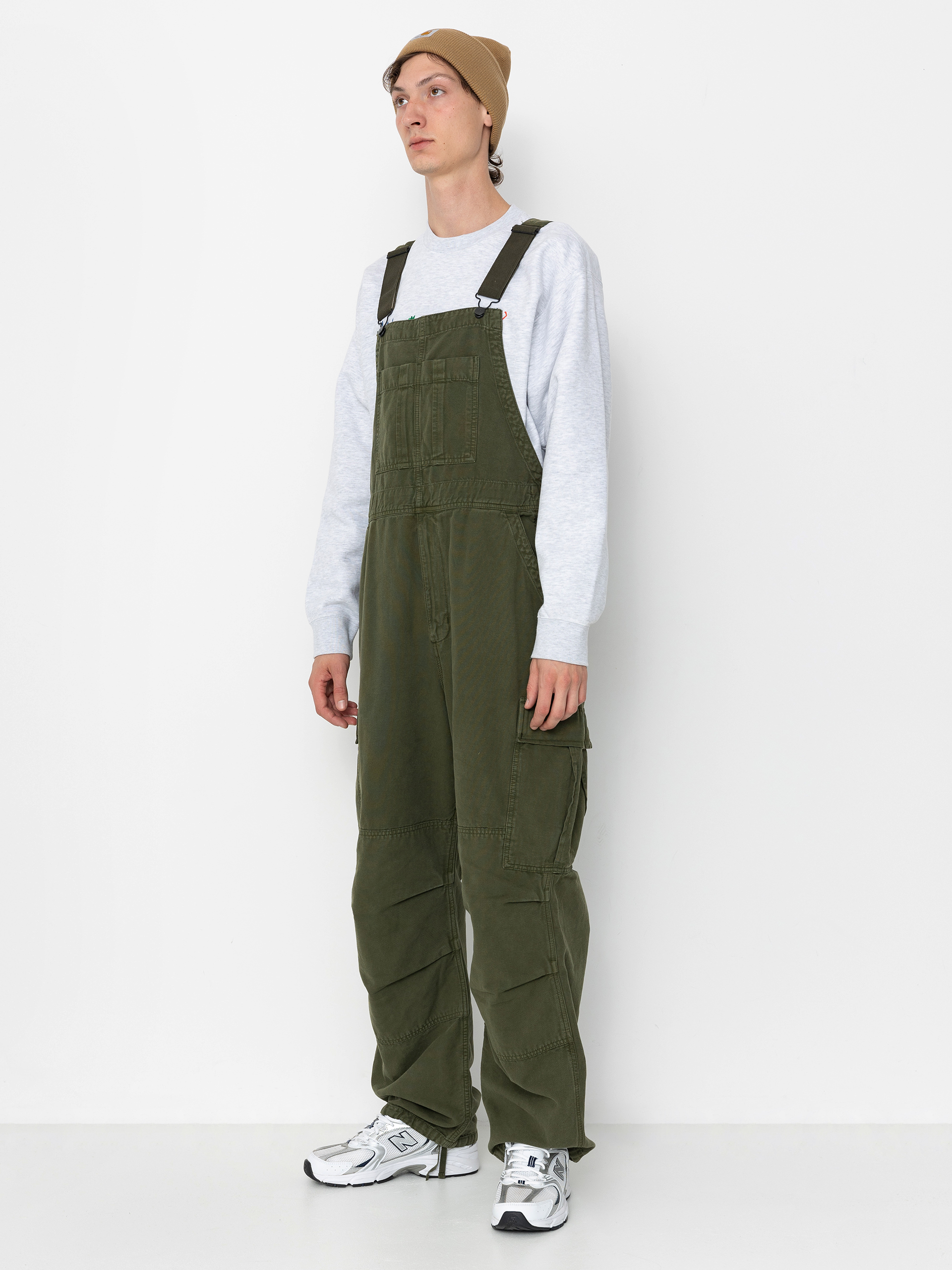 Nohavice Carhartt WIP Cargo Bib Overall (tarragon)